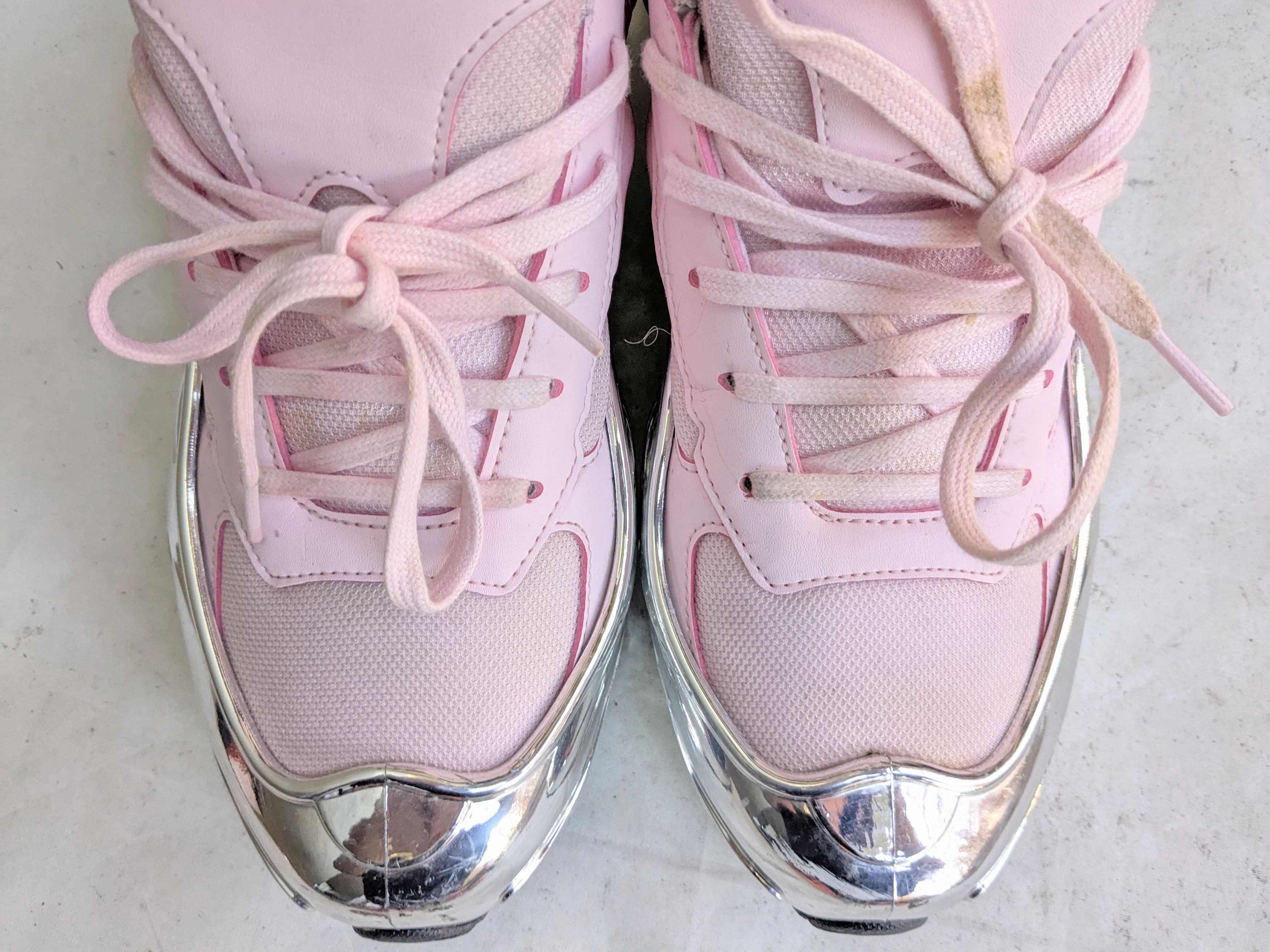 Adidas × Raf Simons Adidas Ozweego Mirrored Pink 11 Silver Chrome Size US 11 / EU 44 - 7 Thumbnail
