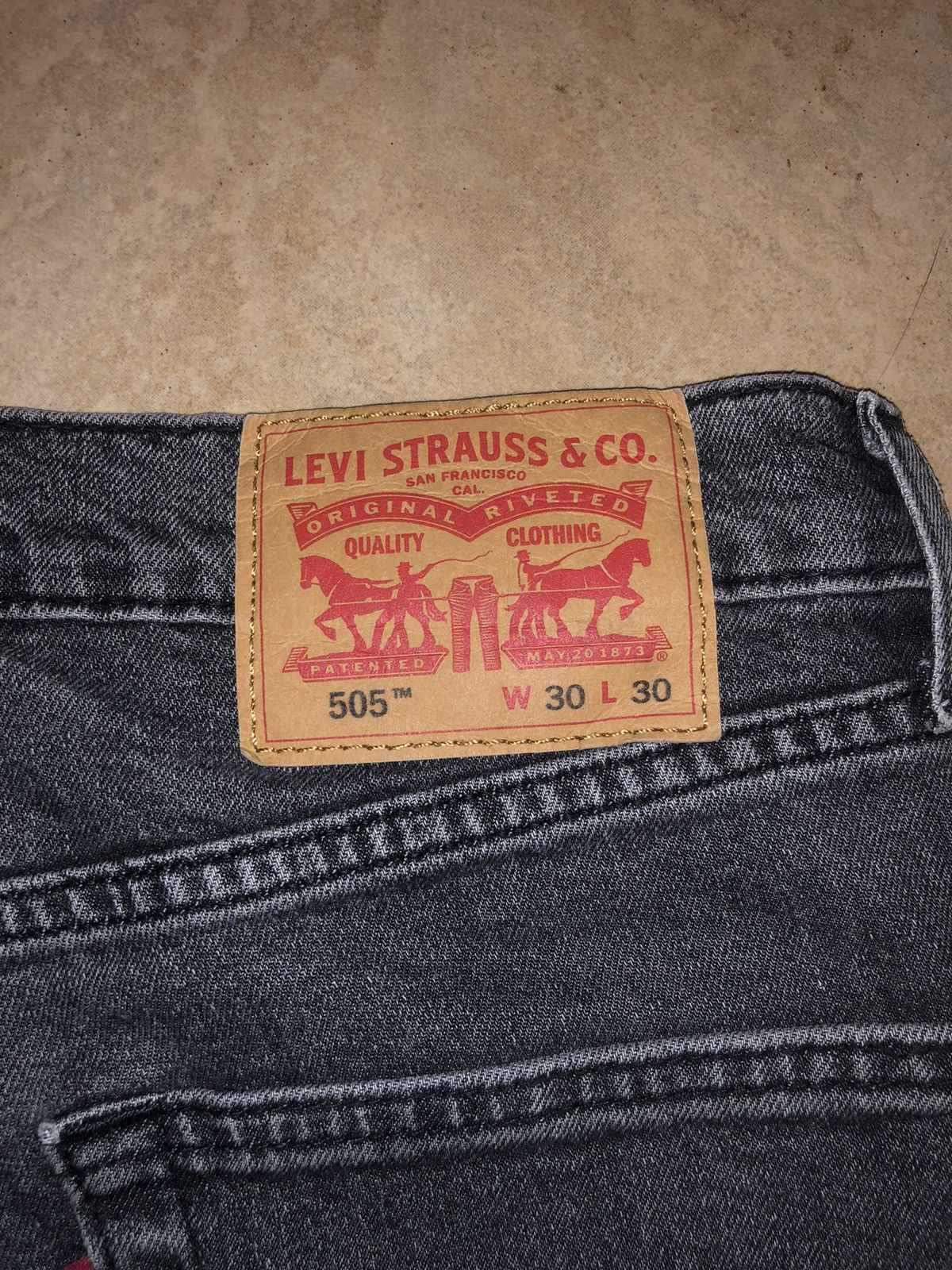Levi's Vintage Clothing Vintage 2002 Levi's 505 Black Denim Jeans Size US 30 / EU 46 - 3 Thumbnail