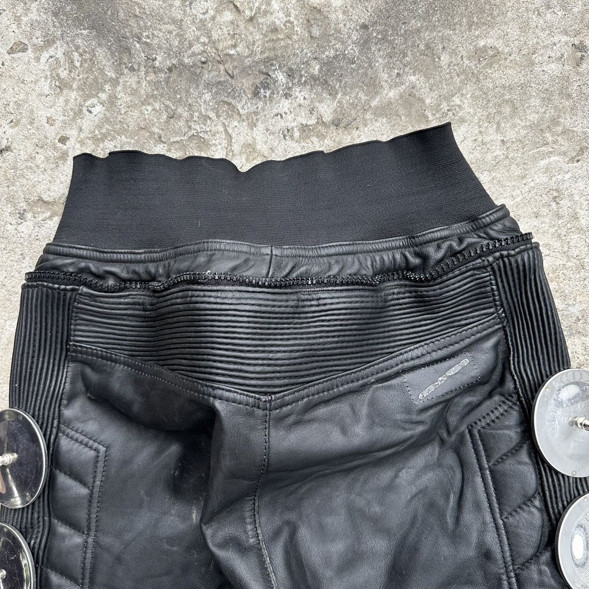 Leather Vintage Moto Leather Pants Size 52 Style USA 00s Y2K Size US 36 / EU 52 - 11 Thumbnail