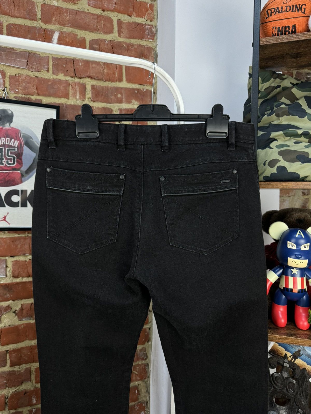 Ermenegildo Zegna × Z Zegna Zegna Sport Pure Black Denim 9,5 OZ Jeans Slim Fit Size US 36 / EU 52 - 13 Thumbnail