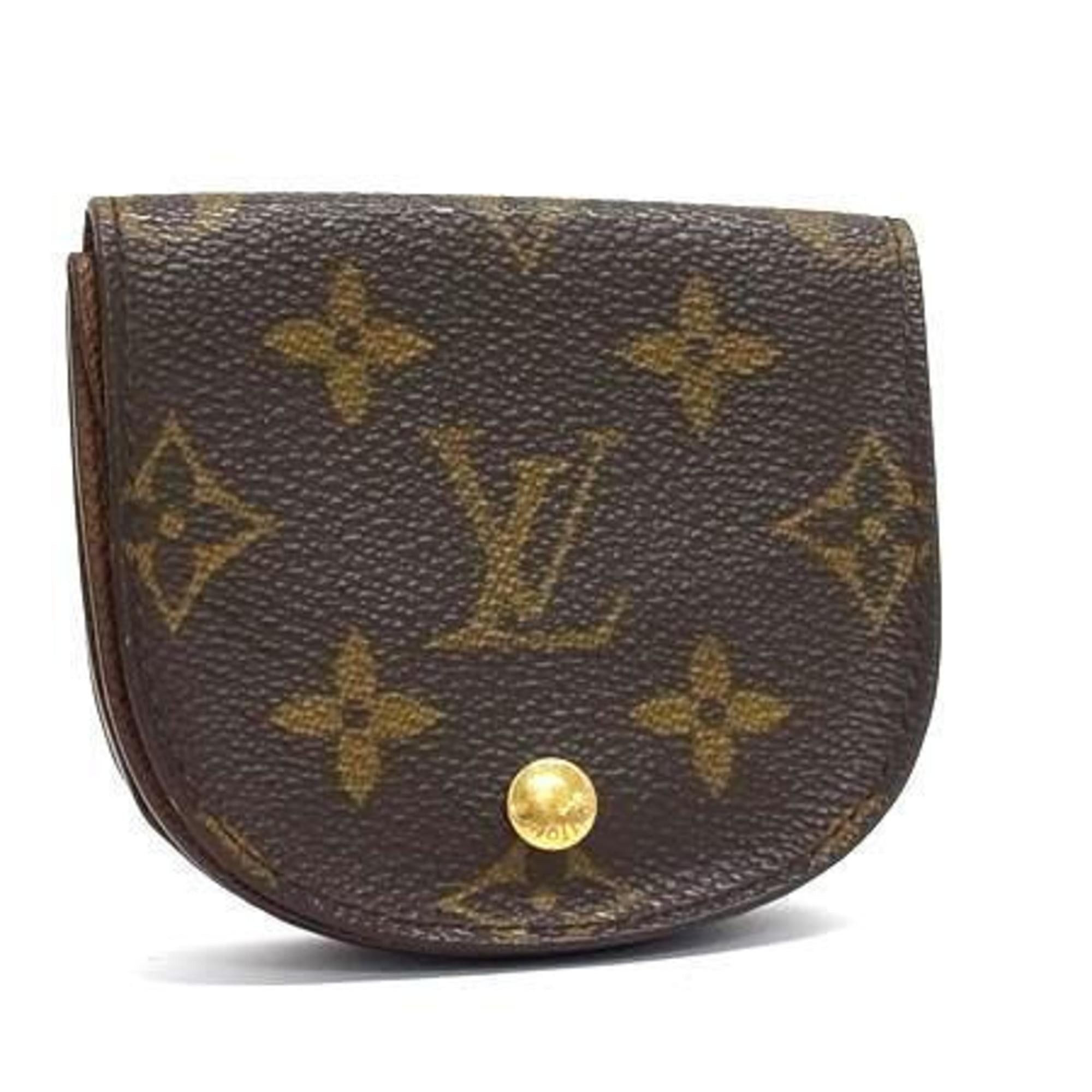 Louis Vuitton Monogram Porte-Monnaie Guze Wallet/Coin Case M61970 Brown Leather Men's/Women's