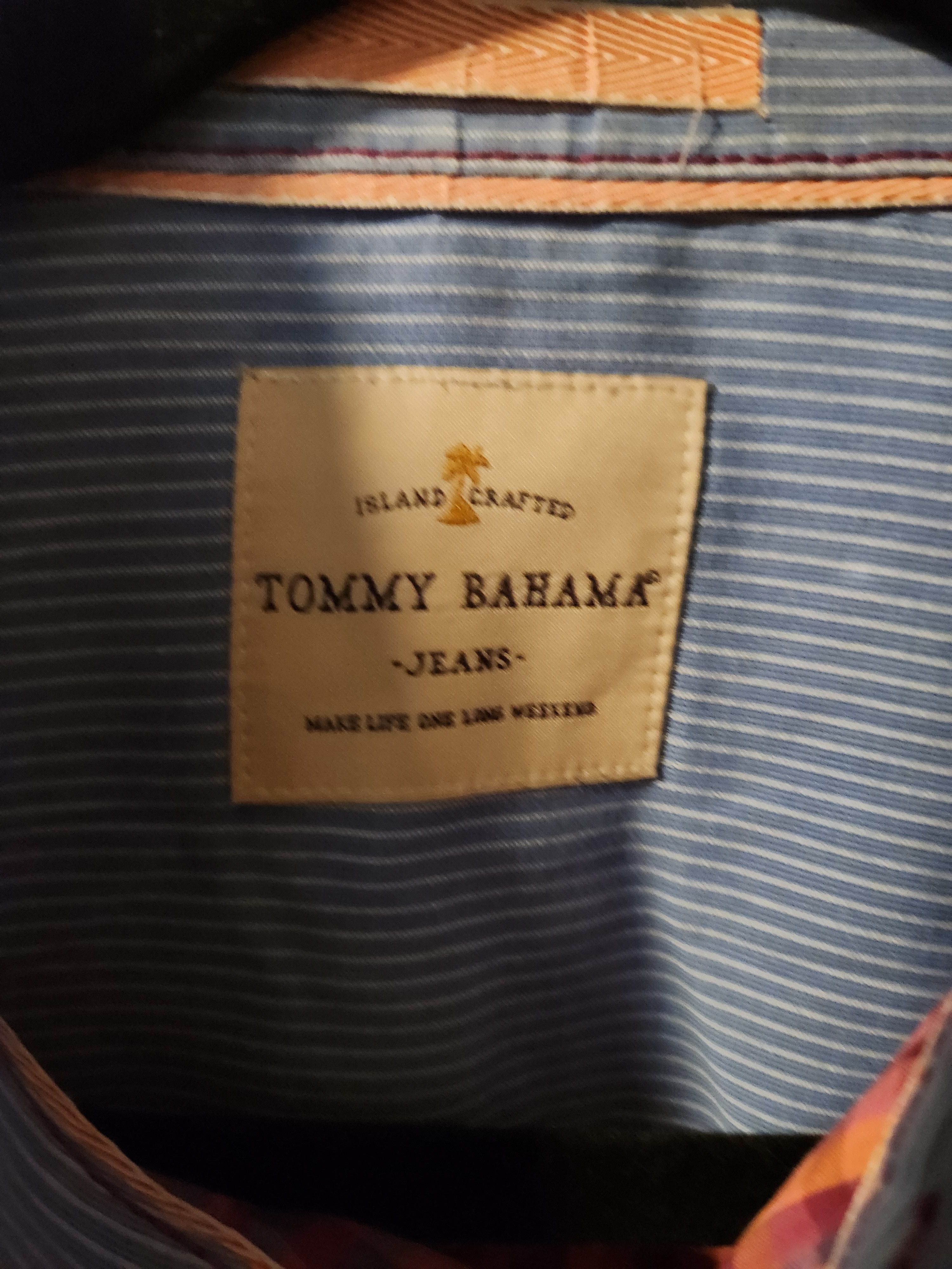 Tommy Bahama 100% Cotton Plaid Long Sleeve Shirt Size US L / EU 52-54 / 3 - 3 Thumbnail
