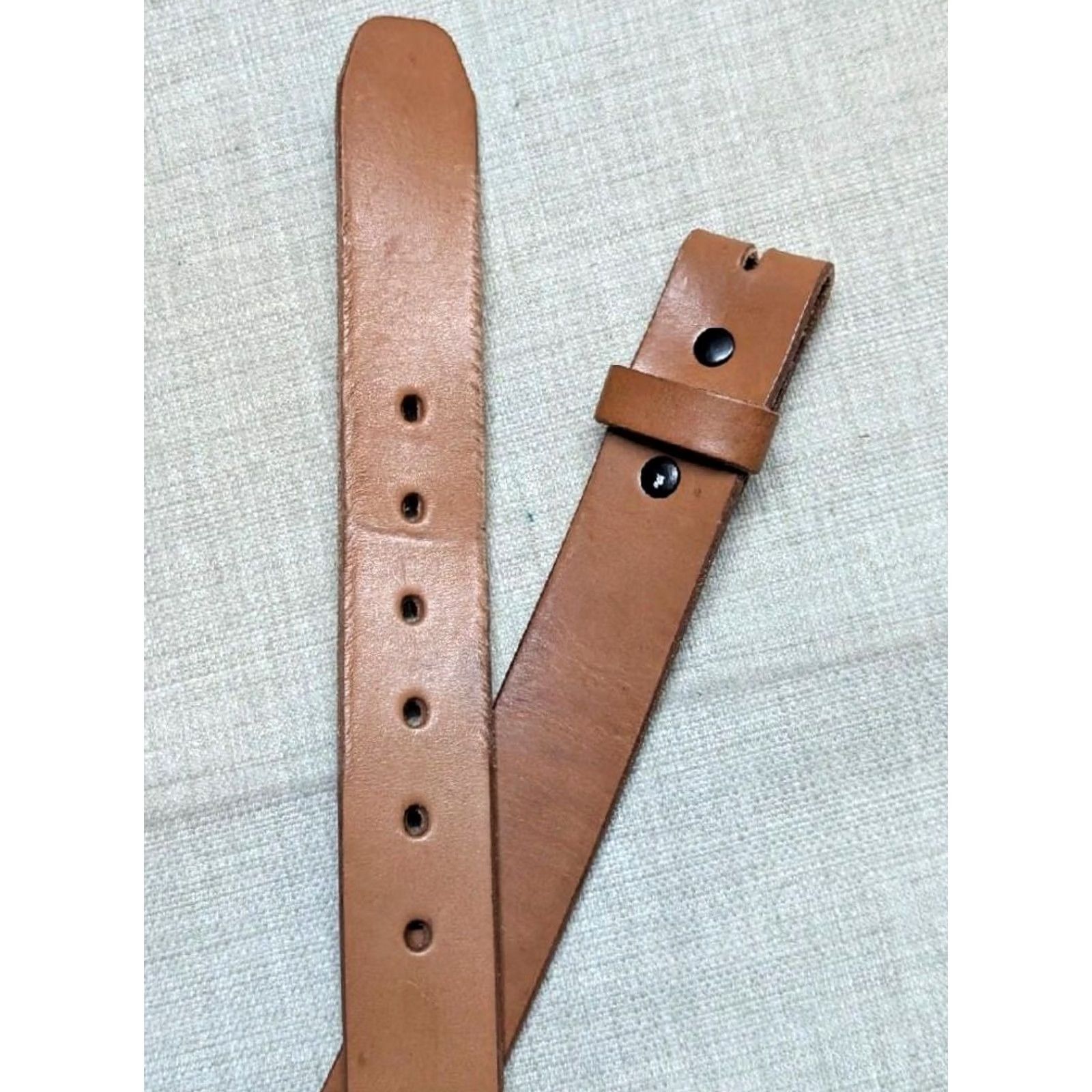 Vintage VINTAGE handcrafted belt Western Men 40 Cowboy brown leather full grain cowhide 1-1/2" width Size 40 - 4 Thumbnail
