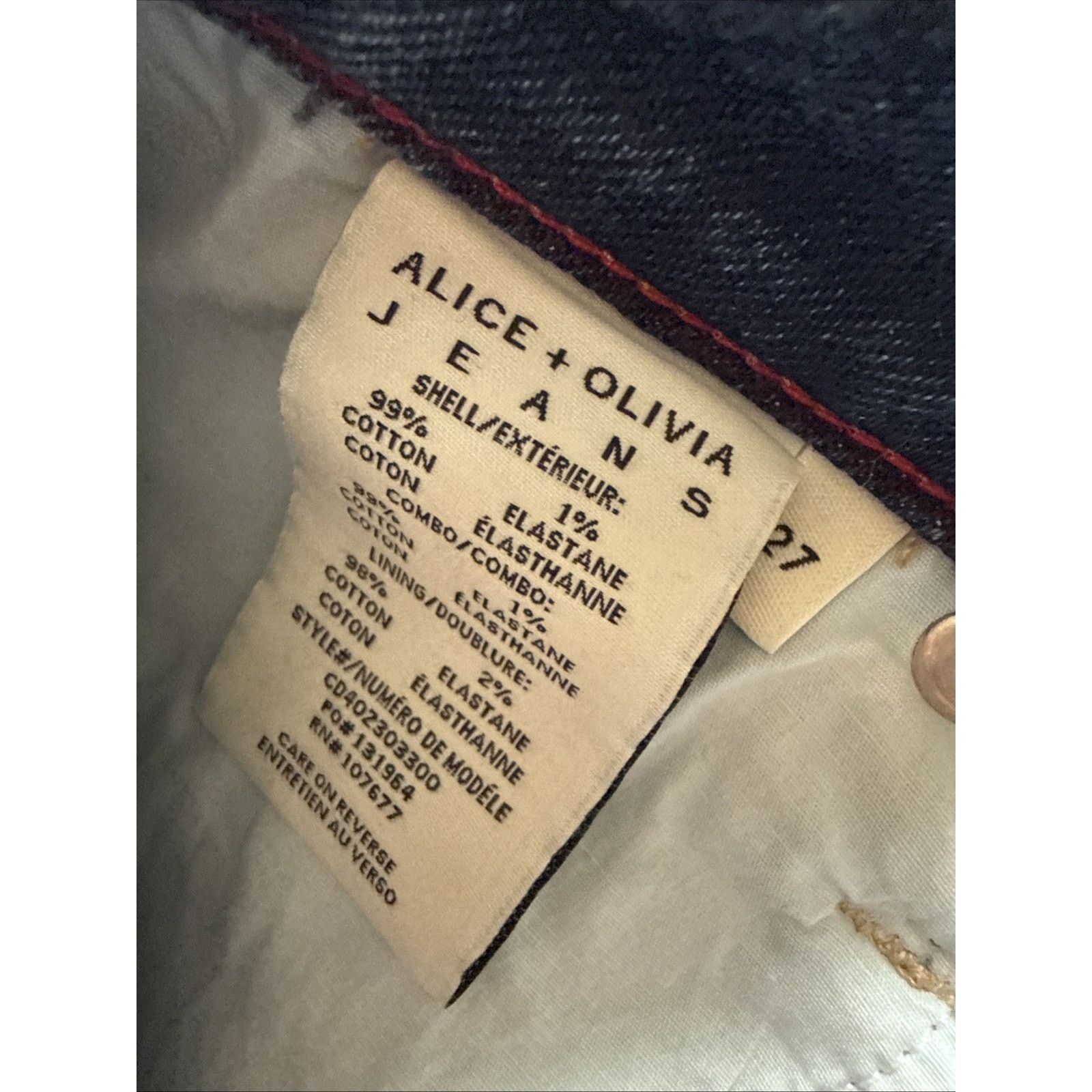 Alice + Olivia Alice + Olivia Rye TwoTone Denim Maxi Skirt Brooklyn Blue 27 Size 27" / US 4 / IT 40 - 5 Thumbnail
