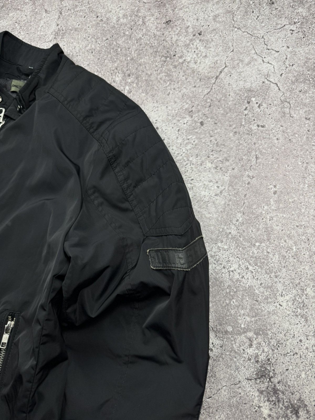 Diesel 🔥Avant Garde Rick Owen’s style ! Diesel Biker Bomber Jacket🔥 Size US M / EU 48-50 / 2 - 4 Thumbnail