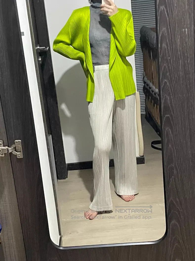 Issey Miyake Issey Miyake Fruit Green Cardigan Size XL / US 12-14 / IT 48-50 - 5 Thumbnail