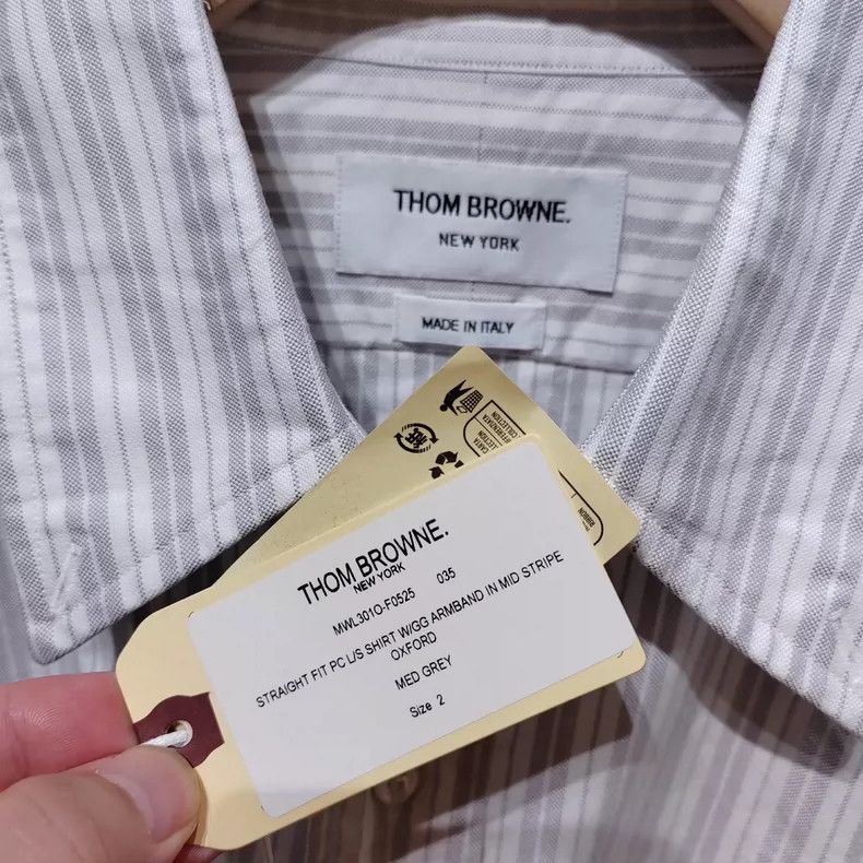 Thom Browne Thom Browne A vertical striped shirt Size US XL / EU 56 / 4 - 4 Thumbnail