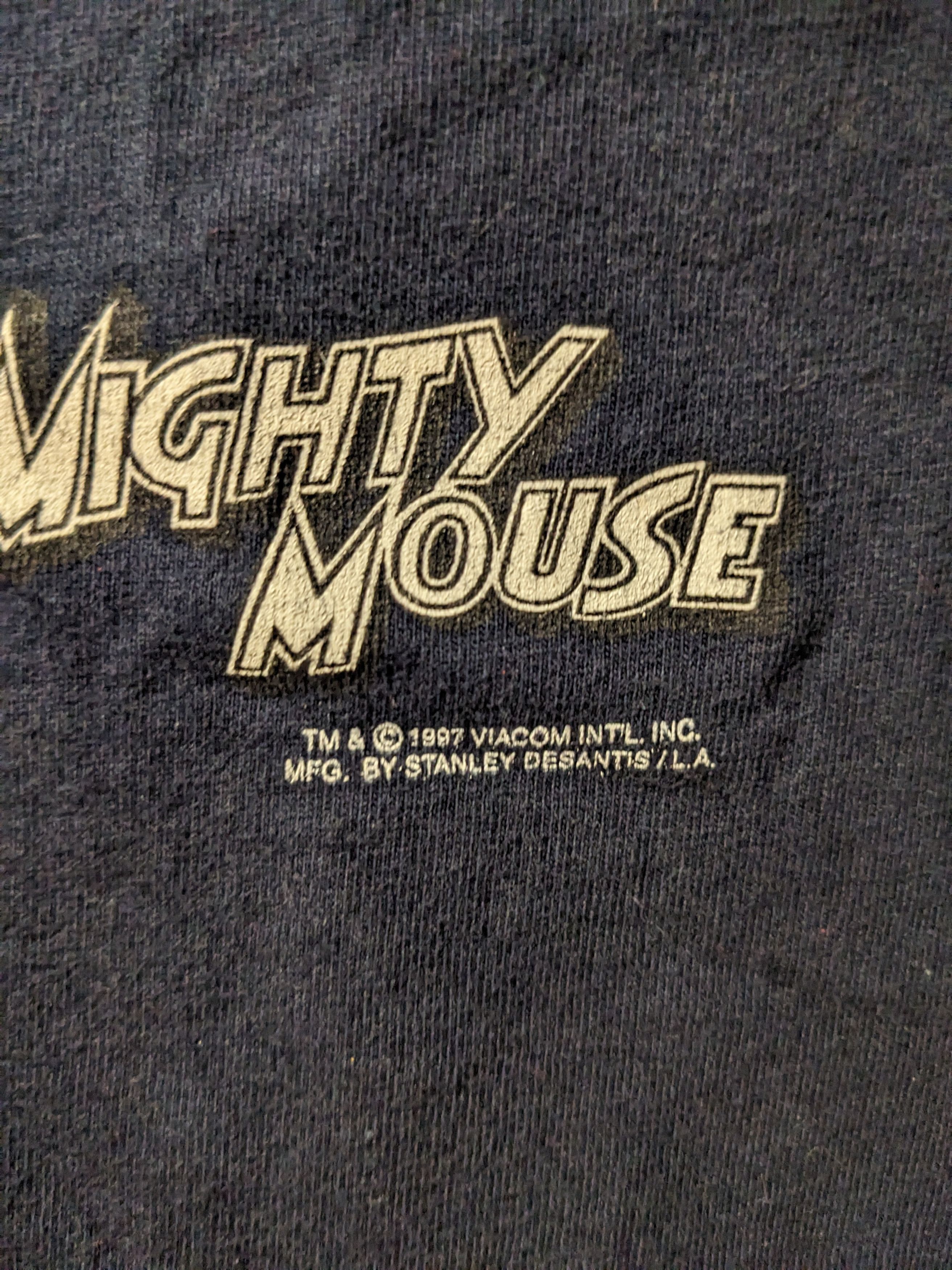 Cartoon Network × Vintage Vintage 1997 Mighty Mouse Center Stanley Desantis T-Shirt Size US L / EU 52-54 / 3 - 3 Thumbnail