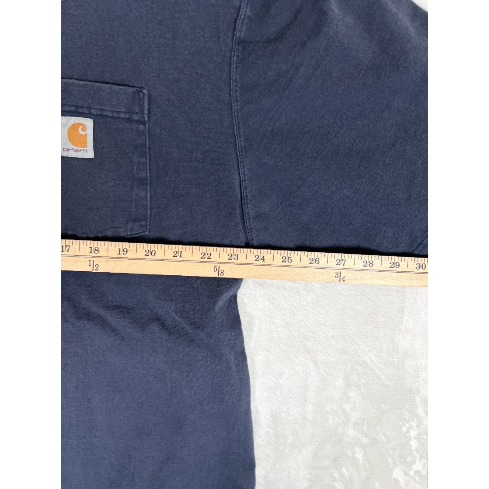 Carhartt VINTAGE Carhartt T-Shirt Shirt Pocket XL Tall Blue 90s Grunge Men K87 Big & Tall Size US XL / EU 56 / 4 - 5 Thumbnail