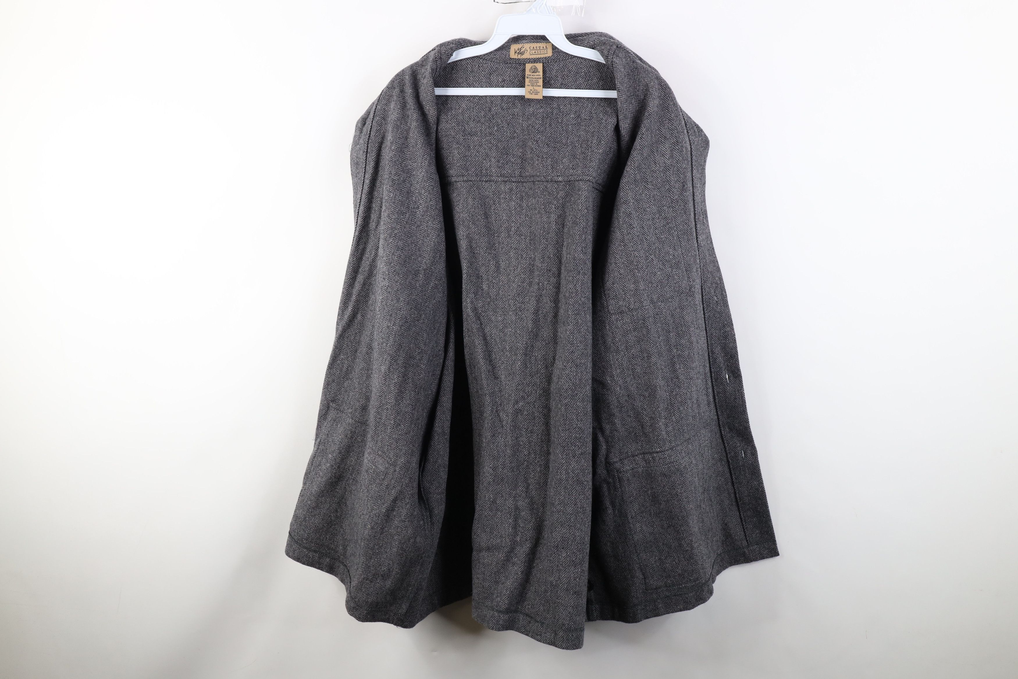Vintage Vintage 90s Streetwear Herringbone Chore Barn Shirt Jacket Size US L / EU 52-54 / 3 - 9 Thumbnail