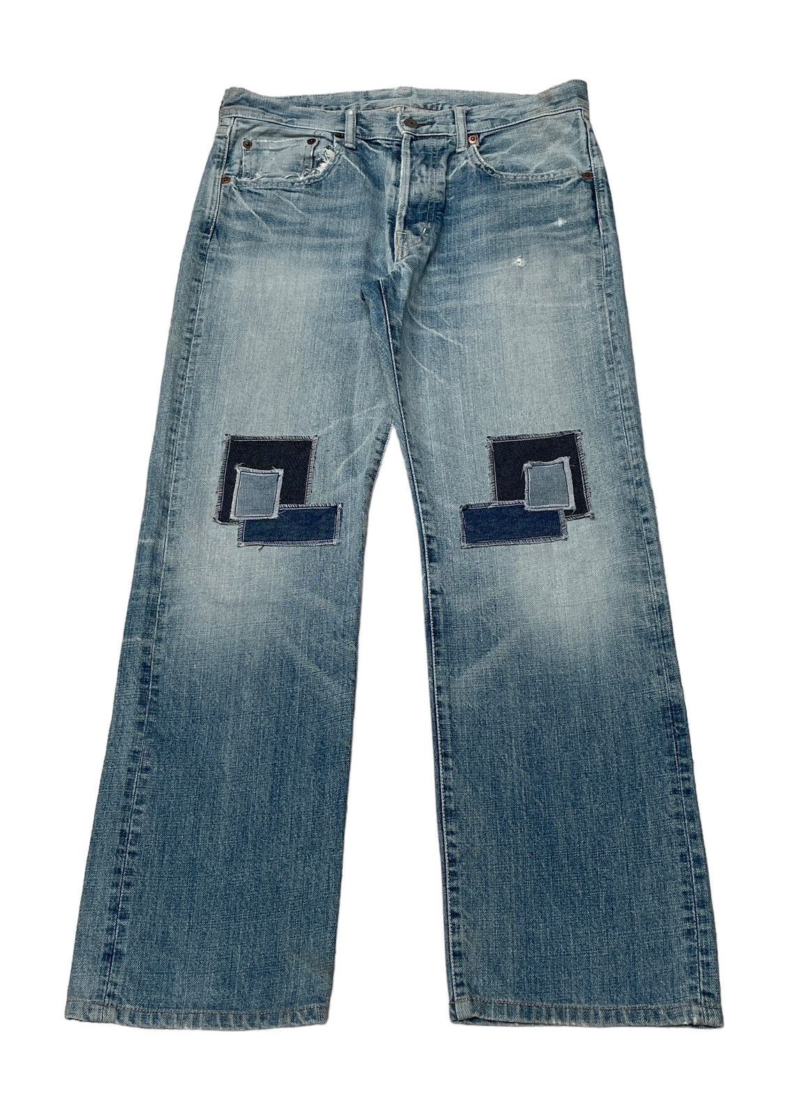 Spellbound Vintage Japanese Brand Spellbound Patchwork Jeans 1990s Size US 31 - 1 Thumbnail