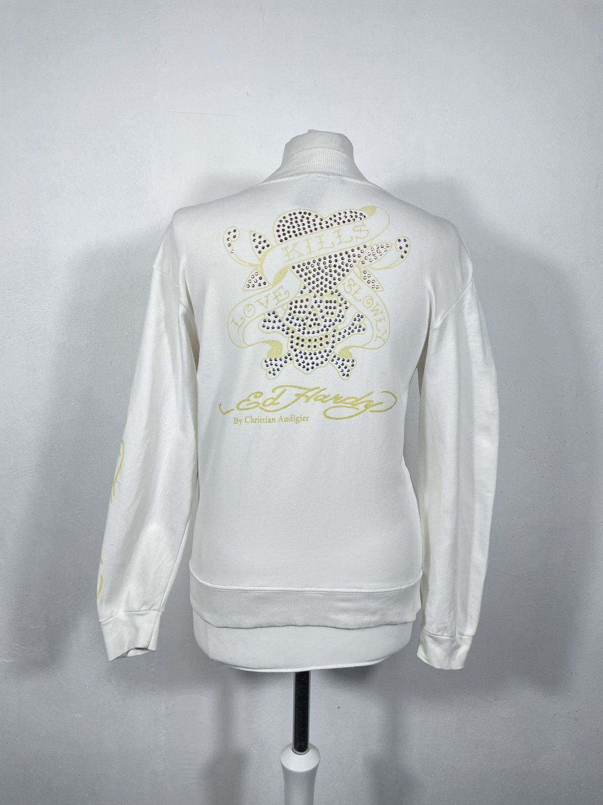 Christian Audigier × Ed Hardy × Vintage Ed Hardy x Christian Audigier Retro 00s Hoodie Swag Drip Size M / US 6-8 / IT 42-44 - 1 Thumbnail