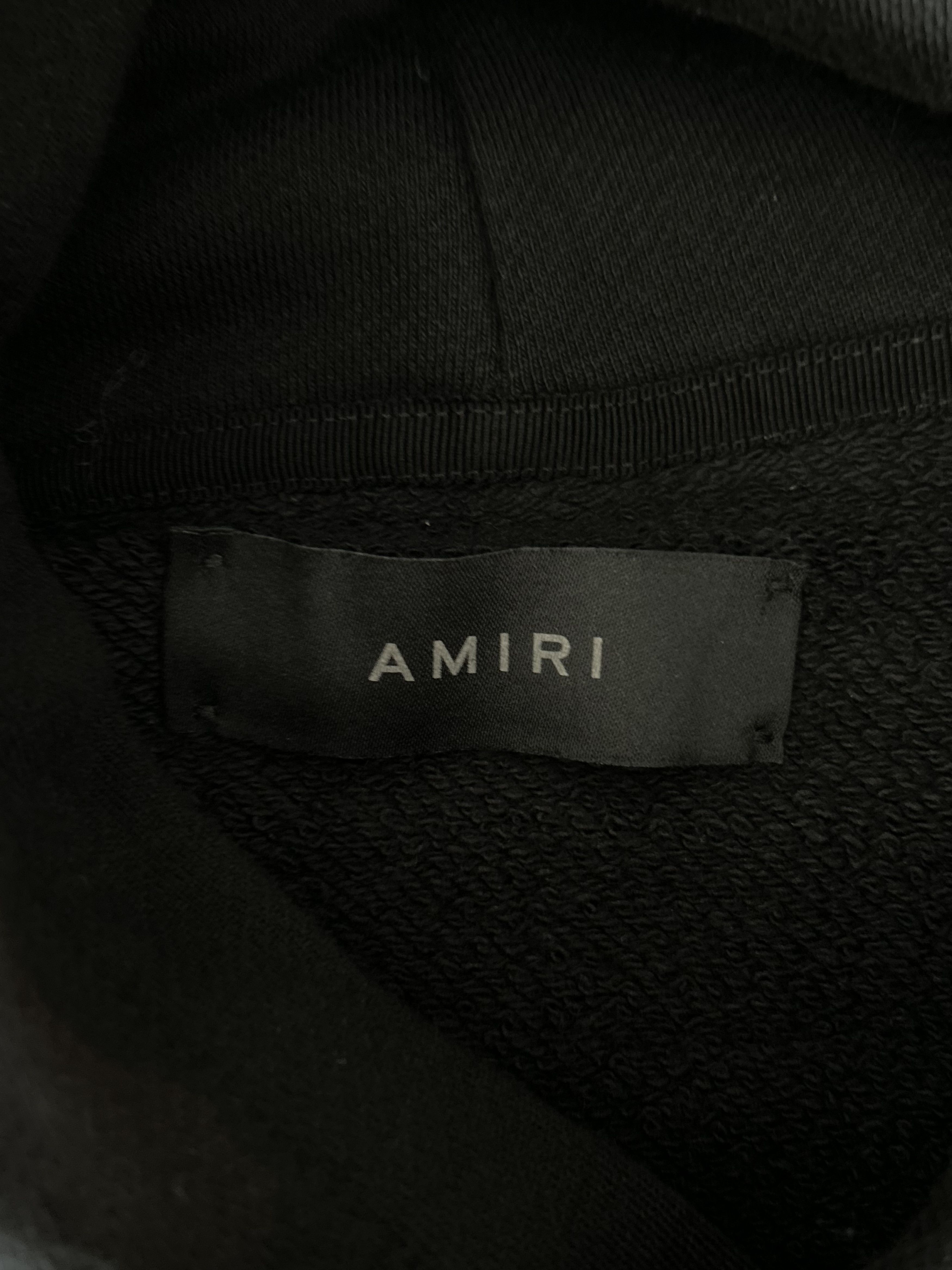 Amiri Amiri Black & Chrome Staggered Logo Hoodie Size US XS / EU 42 / 0 - 3 Thumbnail