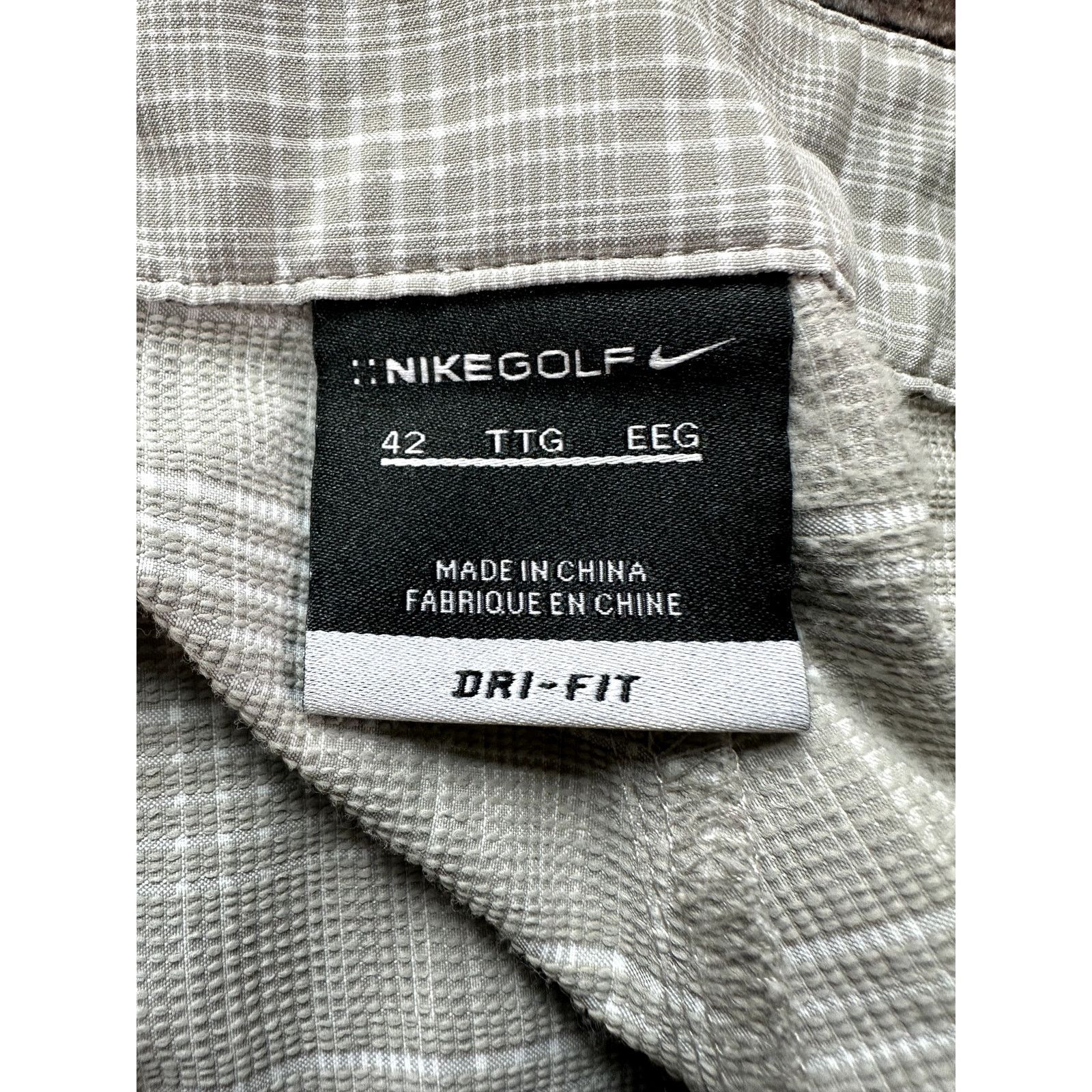Nike Nike Golf Men's Plaid Grey White Shorts Dri-Fit SZ 42 Drifit Size US 42 / EU 58 - 7 Thumbnail