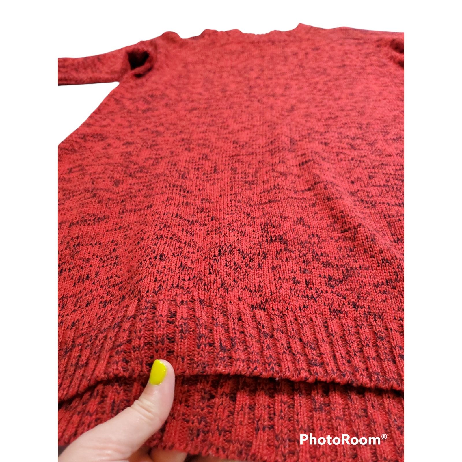 Other Venezia | Vintage Red & Black Sweater Dress| Size OS Size ONE SIZE - 3 Thumbnail