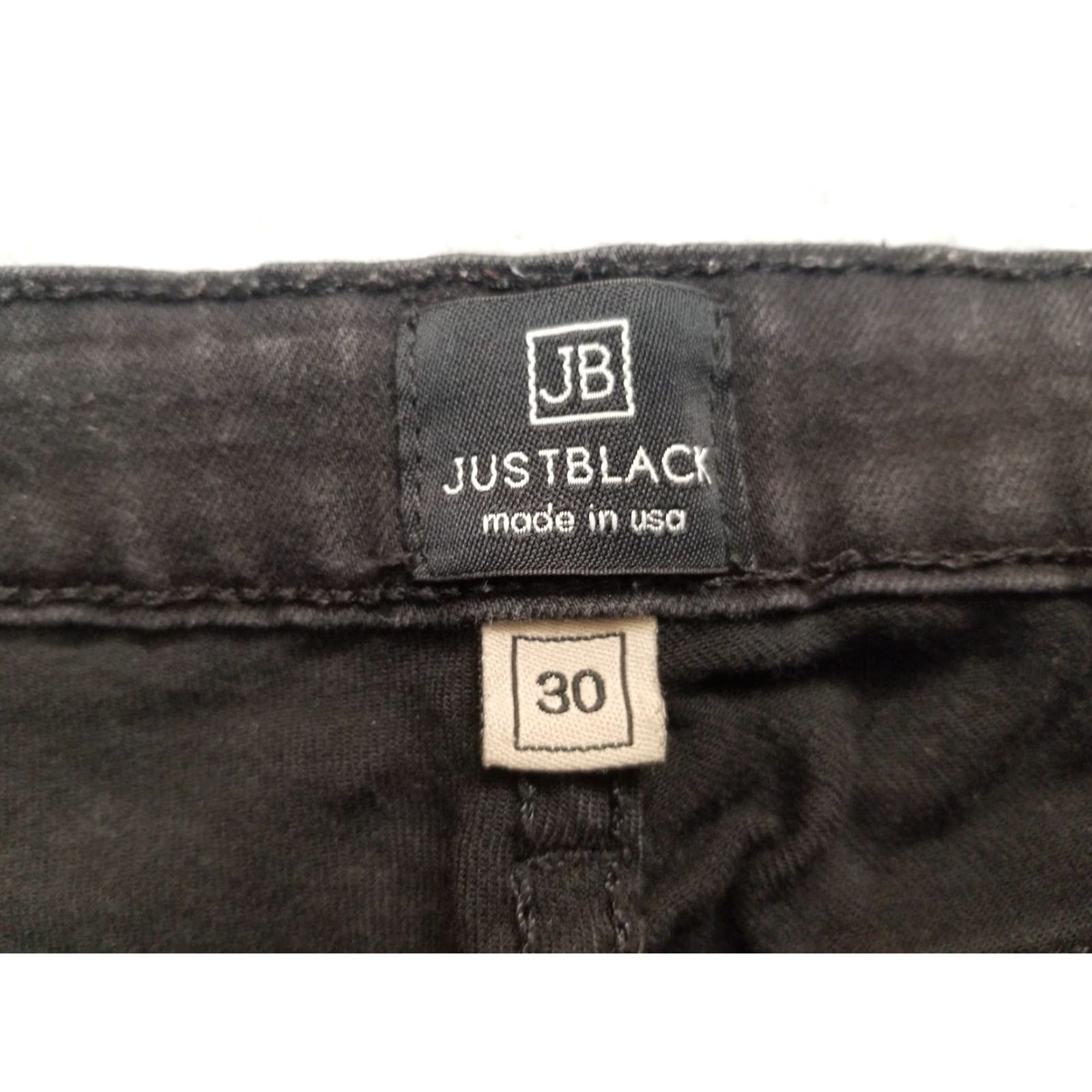 Denime JB Jeans Womens 30 Straight Leg Black Denim Stretch Distressed Jeggings Casual Size 30" / US 8 / IT 44 - 5 Thumbnail