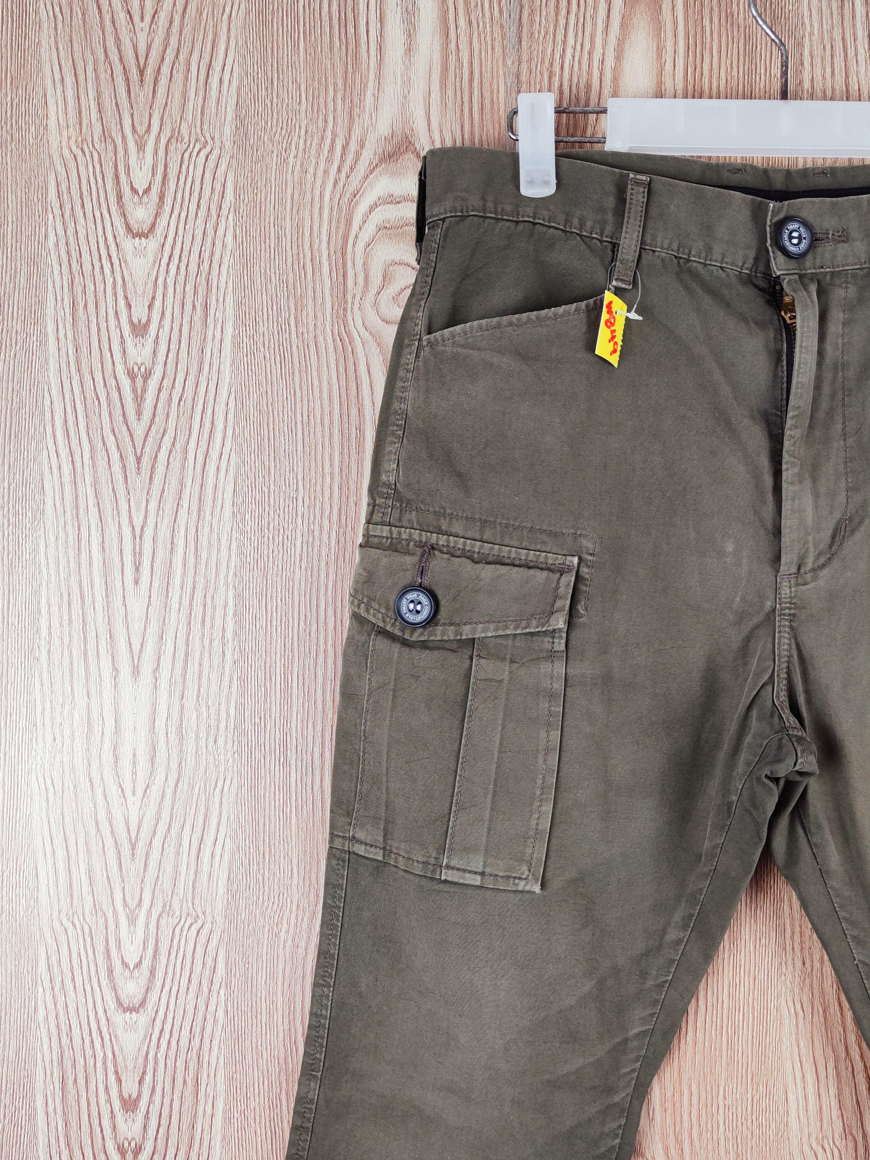 Edwin Edwin Olive Multipocket Tactical Cargo Pants #W849 Size US 30 / EU 46 - 3 Thumbnail