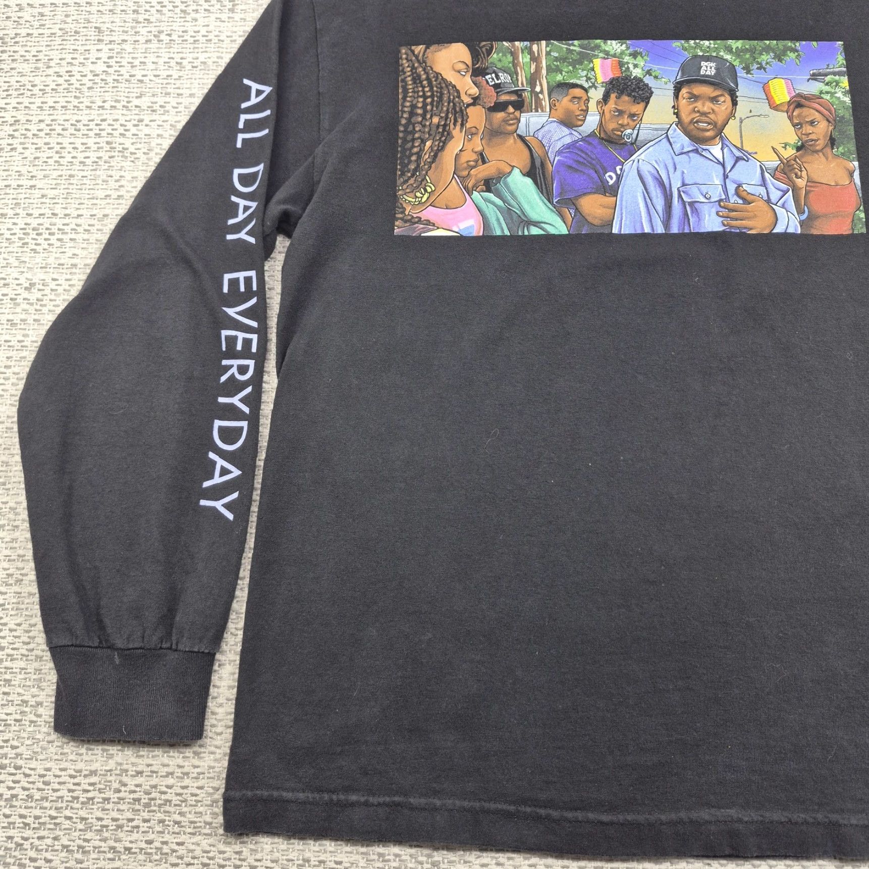 DGK DGK Shirt Mens Medium Black All Day Everyday Long Sleeve Graphic Streetwear Tee Size US M / EU 48-50 / 2 - 3 Thumbnail
