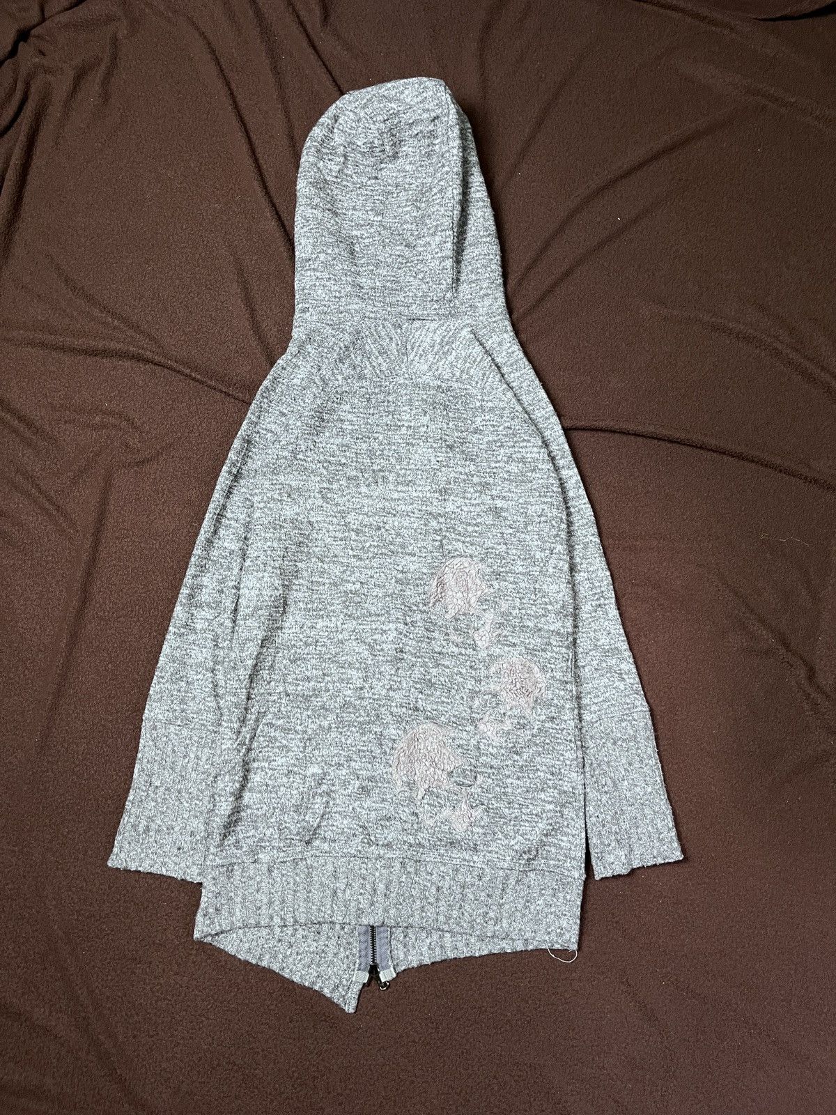 Japanese Brand Zipper Heaven And Earth Skulls knit Size US M / EU 48-50 / 2 - 2 Thumbnail