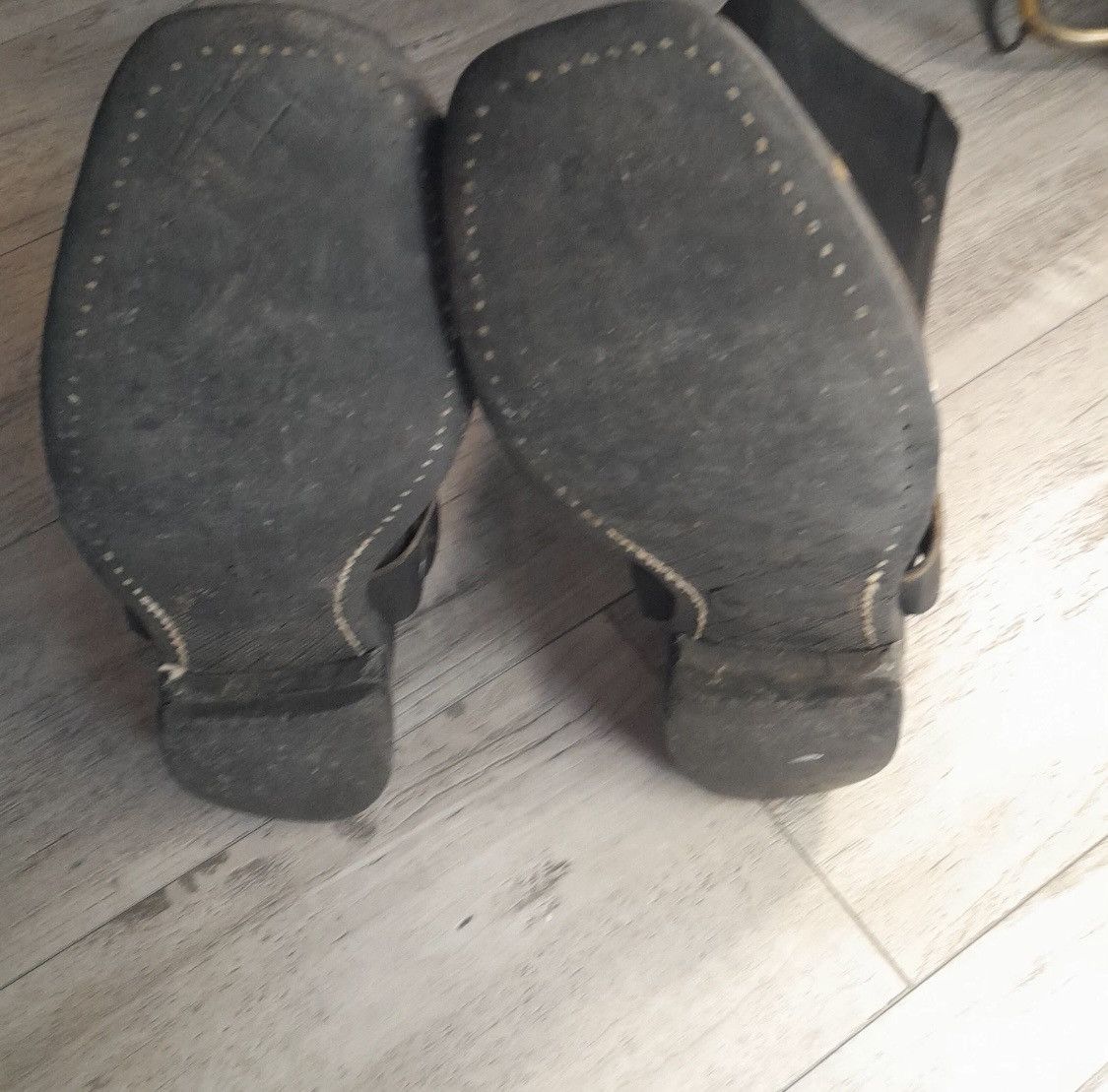 Frye Vintage Frye 700 Made in USA Harness Black Biker Moto Boots Size US 9.5 / EU 42-43 - 4 Thumbnail