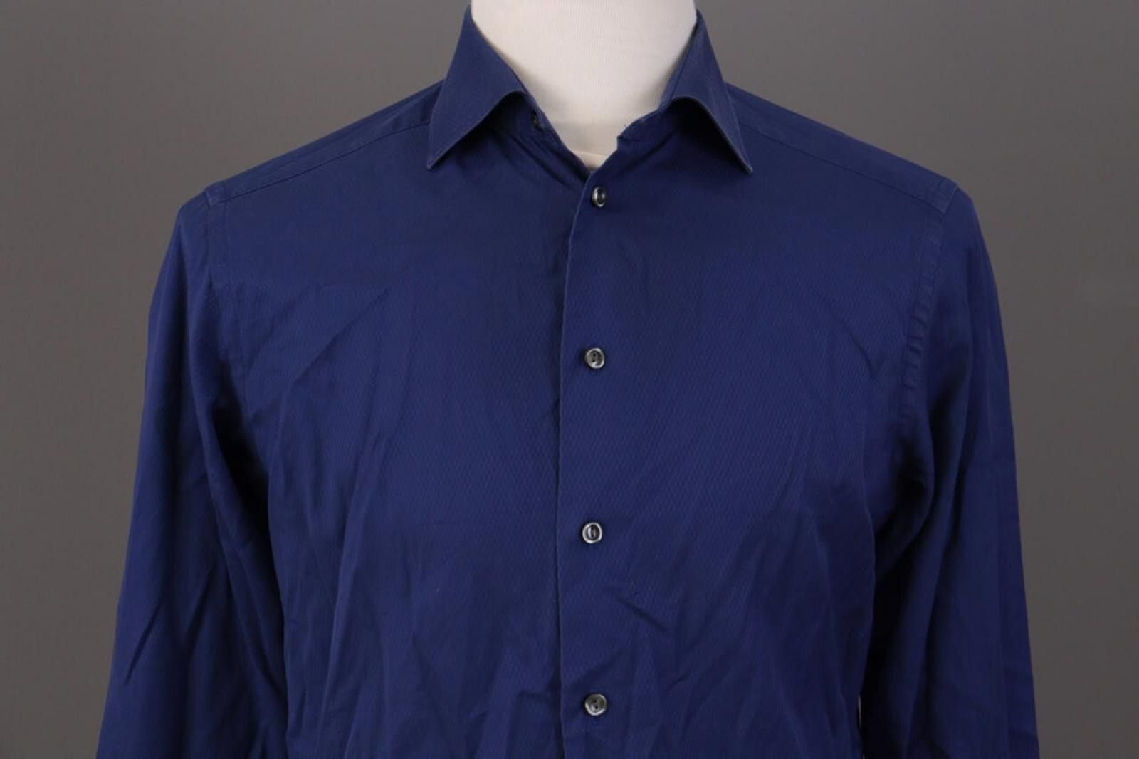 Eton Eton Contemporary Blue Signature Twill Shirt Size 39 / 15.5 Size US M / EU 48-50 / 2 - 2 Thumbnail