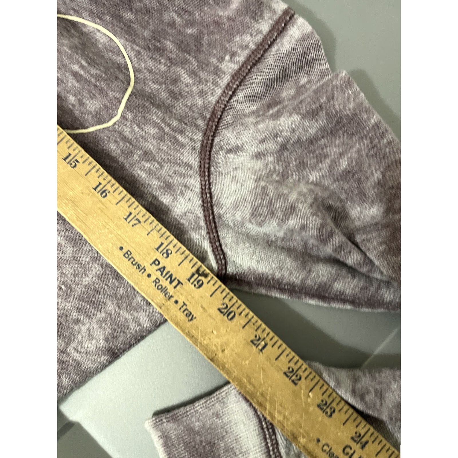 Disney Disney Womens Hoodie M Plum Burnout Lightwt Mickey Mouse Modern Logo Pockets Shirt Size M / US 6-8 / IT 42-44 - 5 Thumbnail