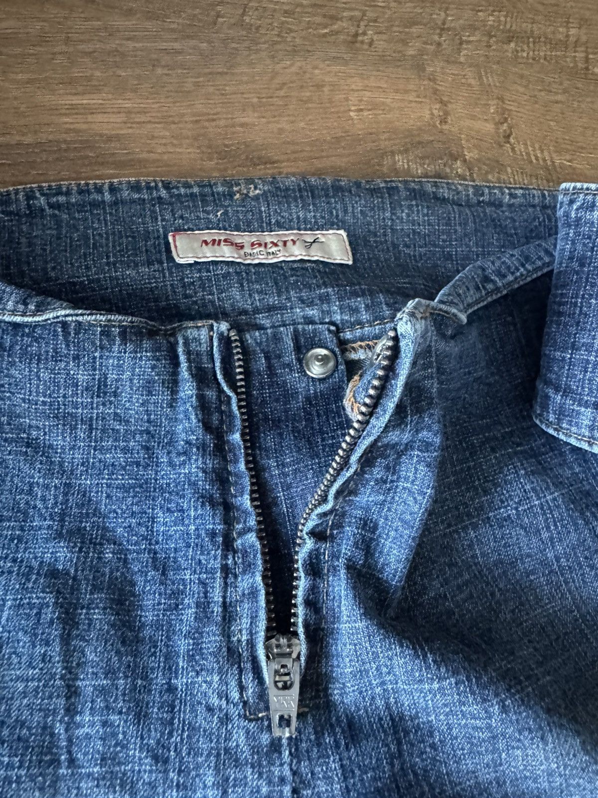 Japanese Brand 🚨Vintage Y2K Miss Sixty Flared Belt Pants Streetwear 90s Size 31" - 10 Thumbnail