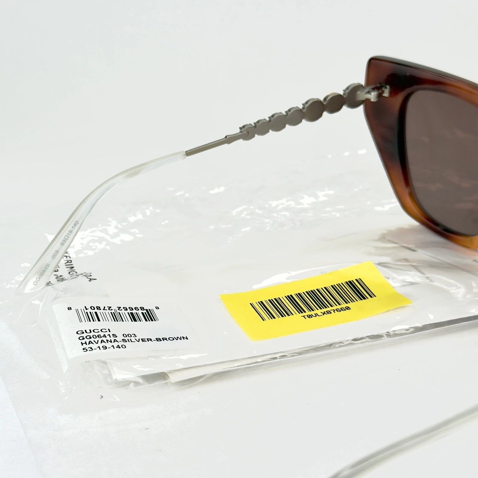 Gucci GUCCI GG0641S STAR 0641 Silver Brown Stud Sunglasses 003 Size ONE SIZE - 2 Thumbnail
