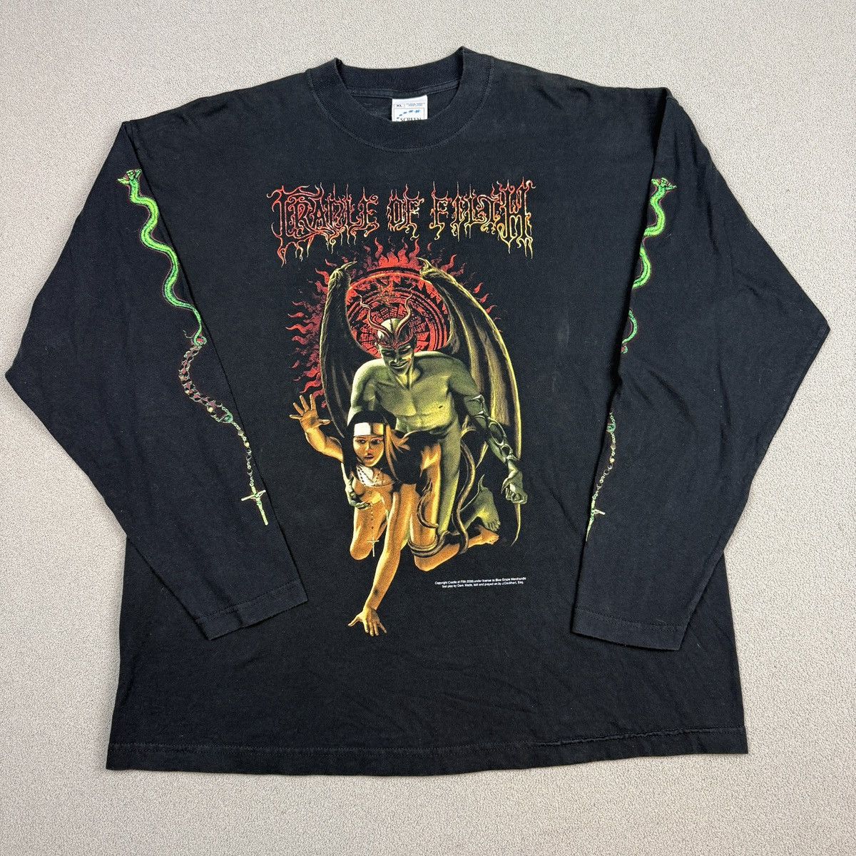 Other Vintage 2000 Cradle of Filth Long Sleeve Size US XL / EU 56 / 4 - 1 Thumbnail