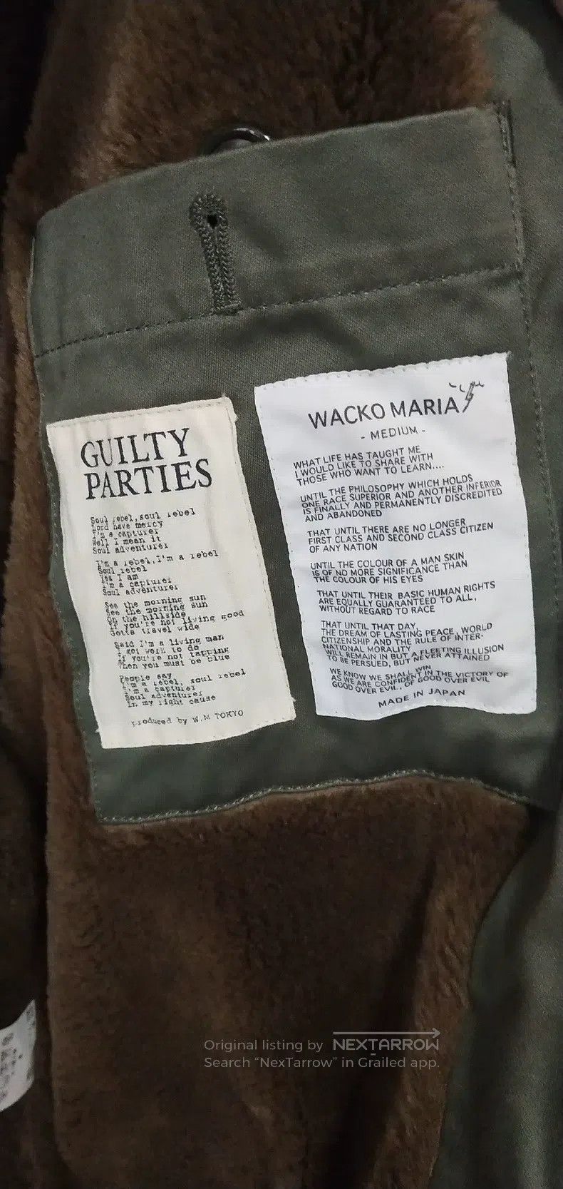 Wacko Maria Wacko Maria Fur military flight jacket Size US M / EU 48-50 / 2 - 6 Thumbnail