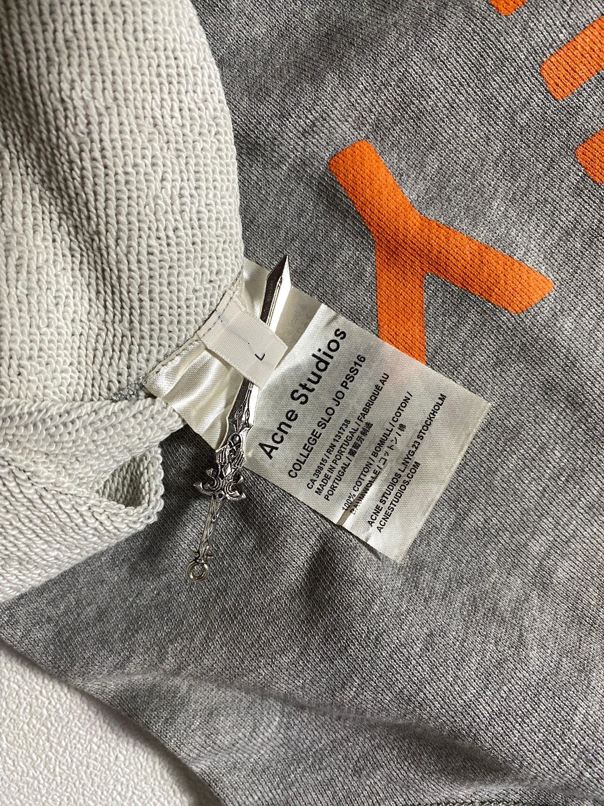 Acne Studios Acne Studios Our Journey - Gray Slogan College Sweater Size US L / EU 52-54 / 3 - 9 Thumbnail