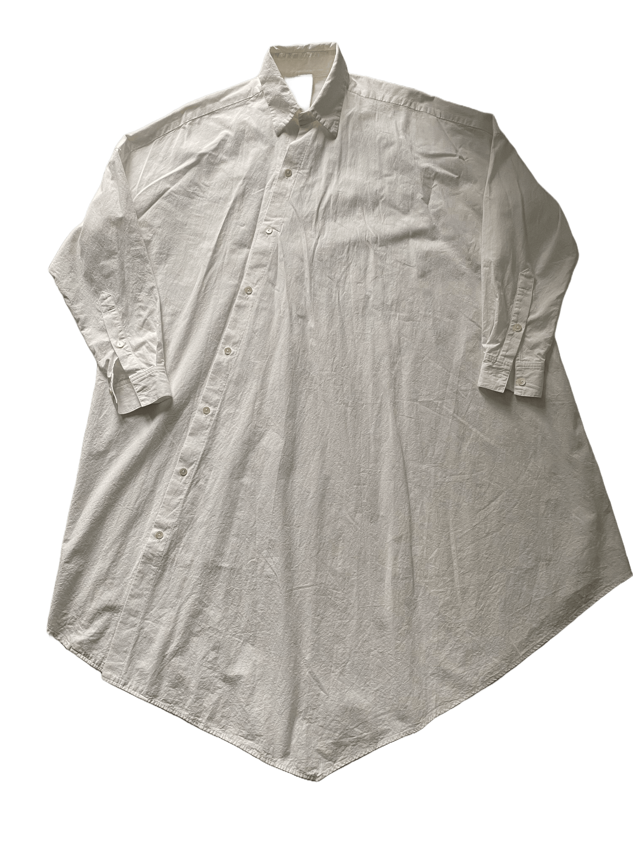 Forme D'Expression Oversized Asymmetrical Cotton Button Up Shirt Dress Size US M / EU 48-50 / 2 - 2 Thumbnail