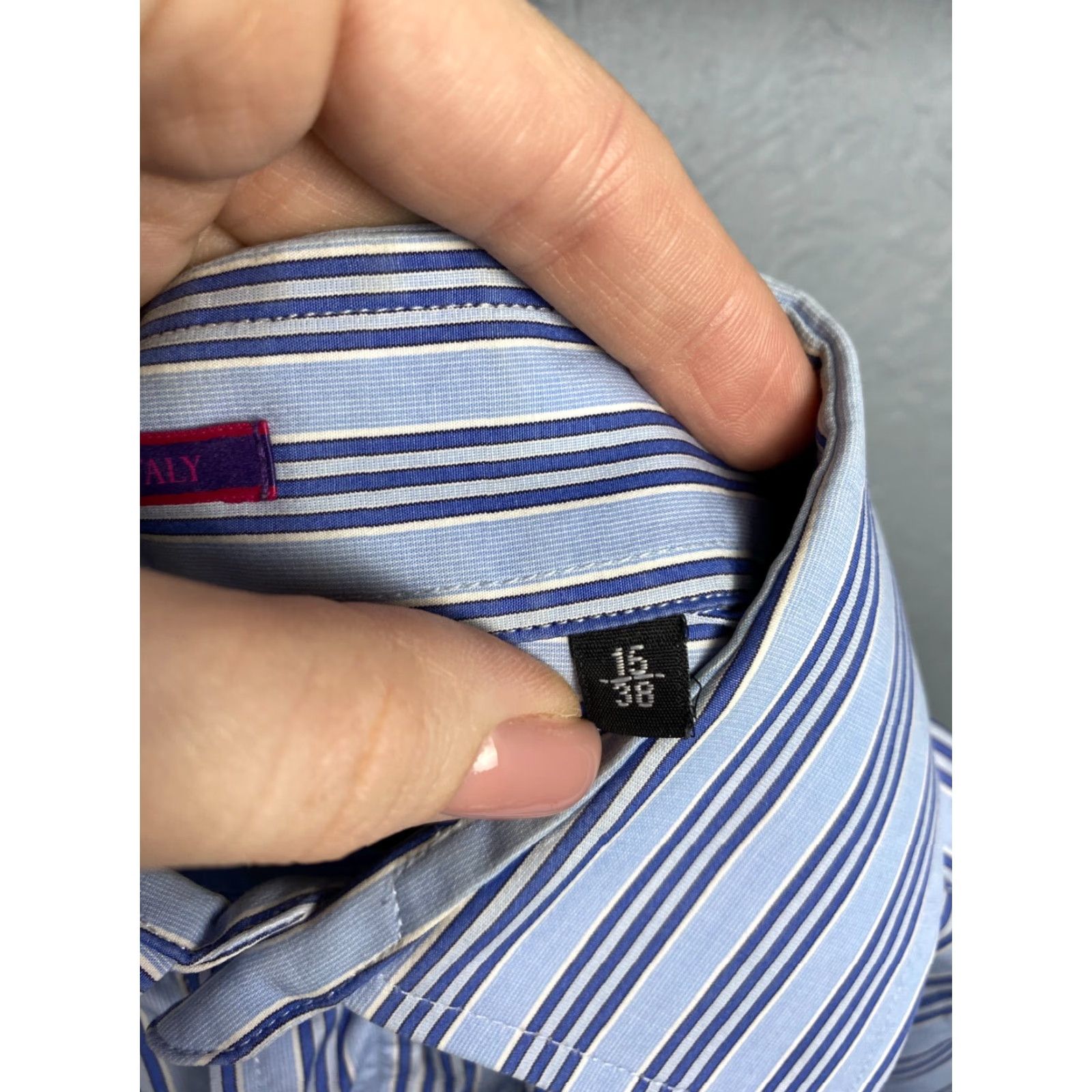 Paul Smith VINTAGE Paul Smith London Mens Long Sleeve Striped Shirt L Blue Cotton Shirt Mens London - 1990s Size US L / EU 52-54 / 3 - 4 Thumbnail