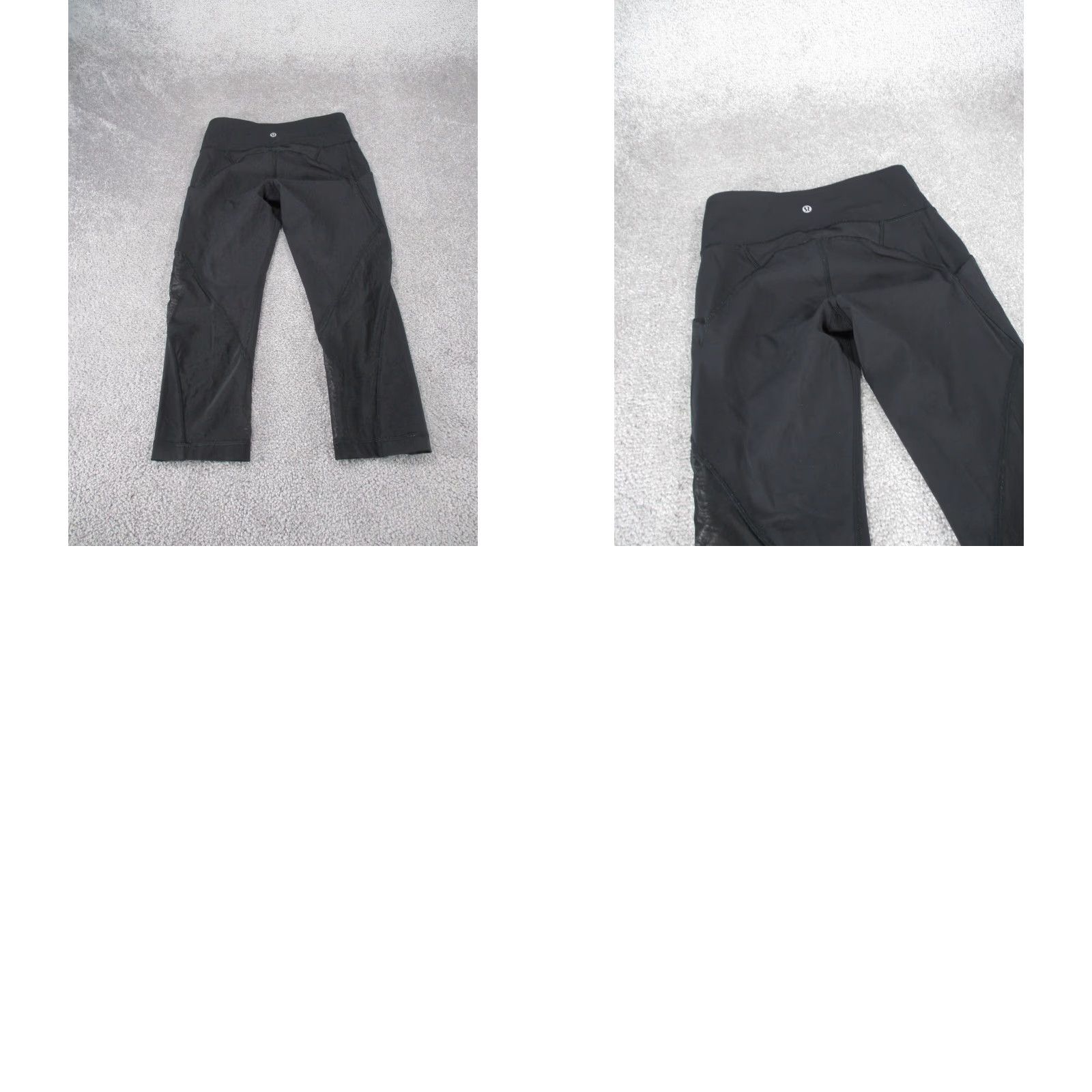 Lululemon VINTAGE Lululemon Women's Leggings Cropped Athletic Activewear Running Black Size 4 Size 27" / US 4 / IT 40 - 8 Thumbnail