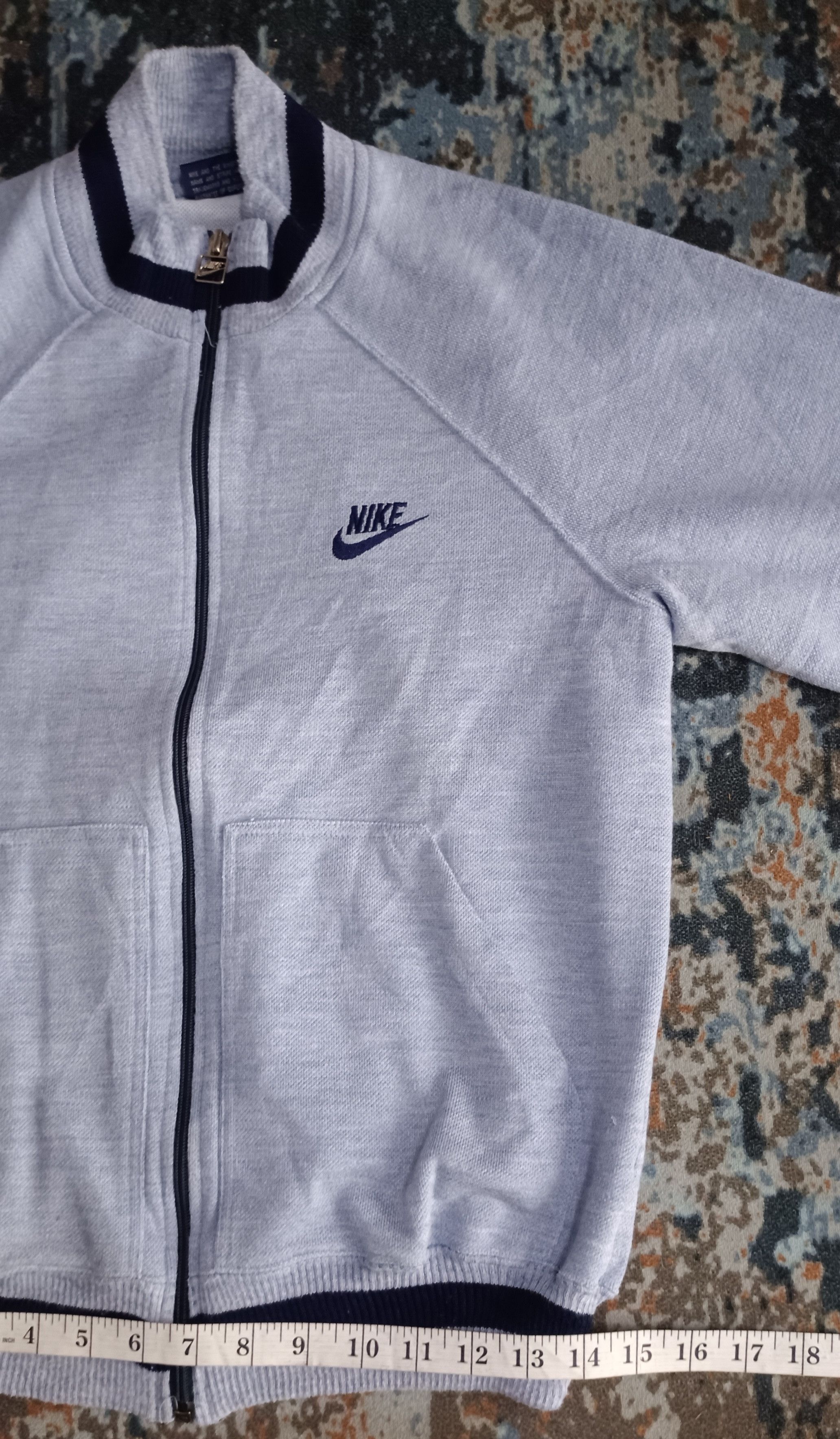 Nike Vintage 80an🔥 Nike Tracktop Swoosh Embroidered Logo Jacket Size US M / EU 48-50 / 2 - 14 Thumbnail
