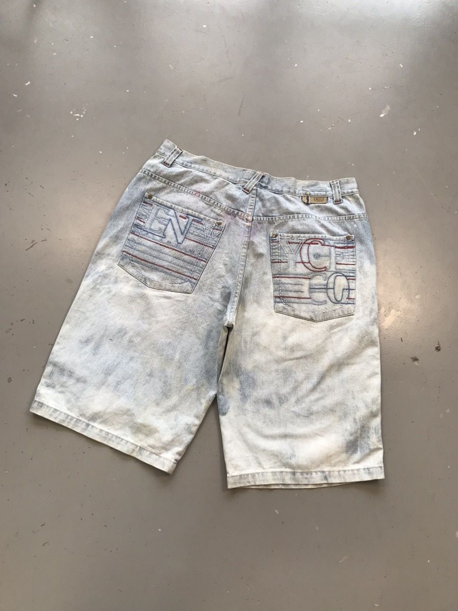 Enyce × Vintage Vintage enyce thread embroidered pocket denim jort Size US 40 / EU 56 - 9 Thumbnail