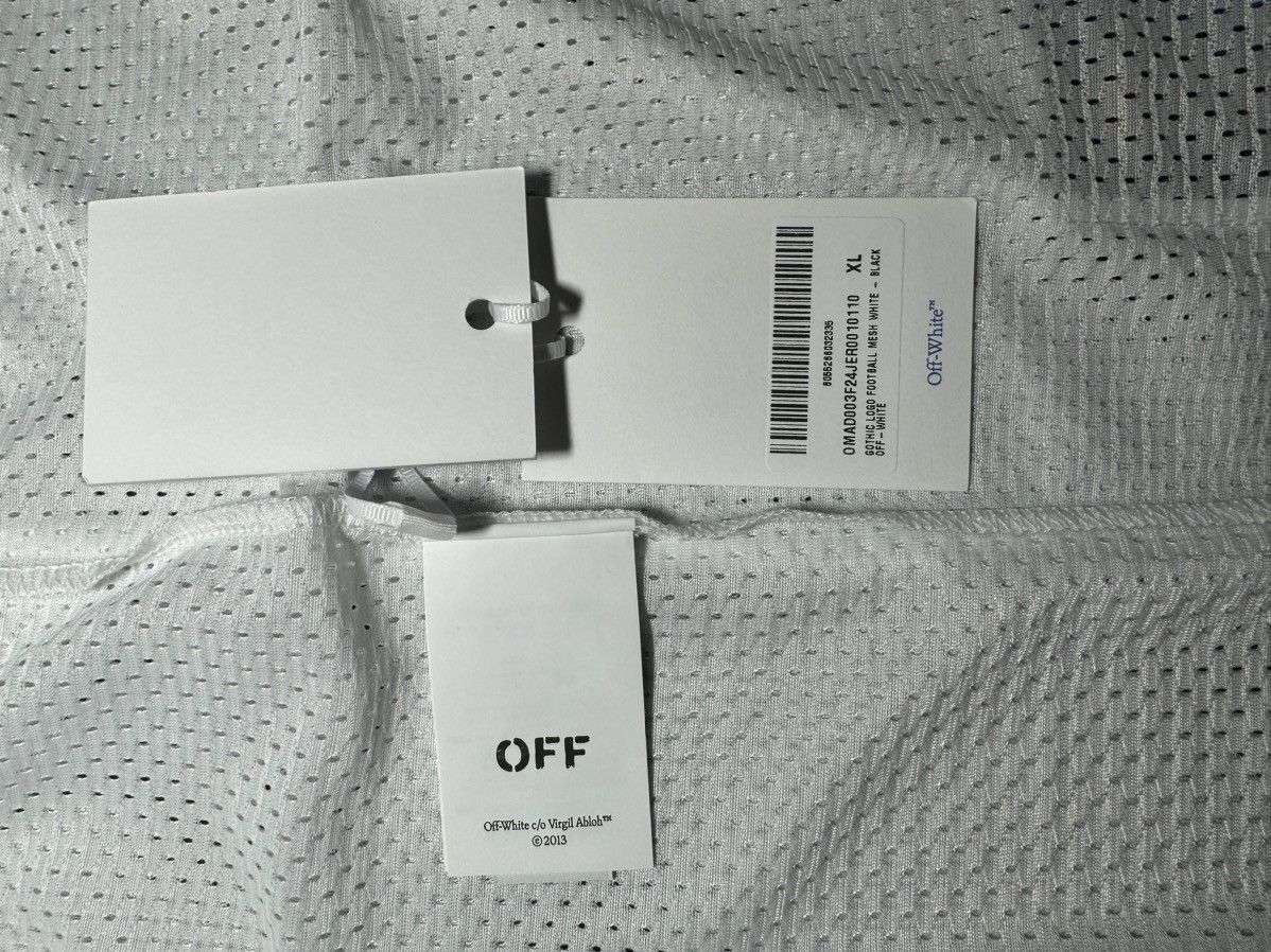 Off-White Off-White Gothic Logo Mesh Jersey and Shorts Set Size XL Size US XL / EU 56 / 4 - 15 Thumbnail