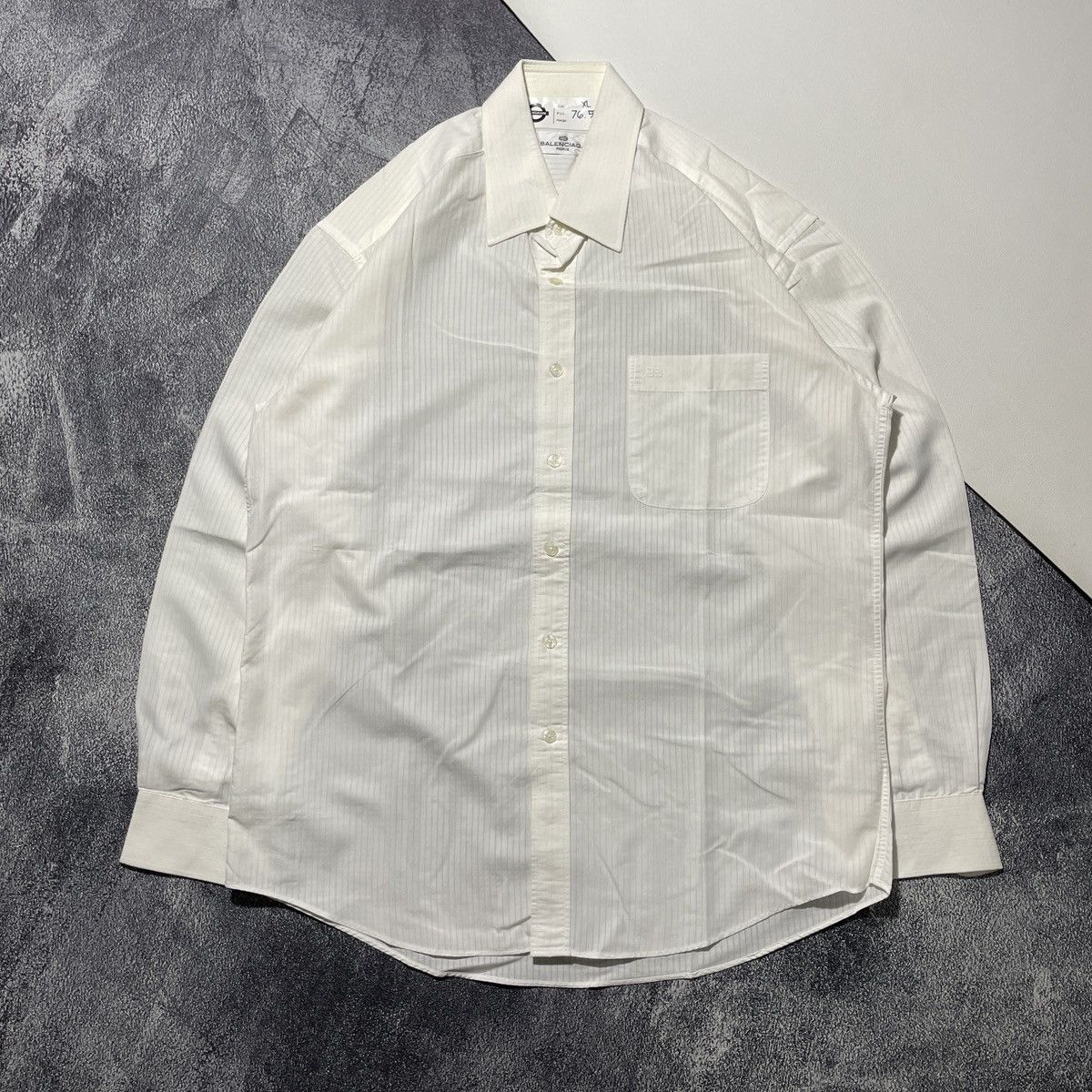 Balenciaga Vintage Shirts Balenciaga BB Embrodiered Size US XL / EU 56 / 4 - 1 Thumbnail