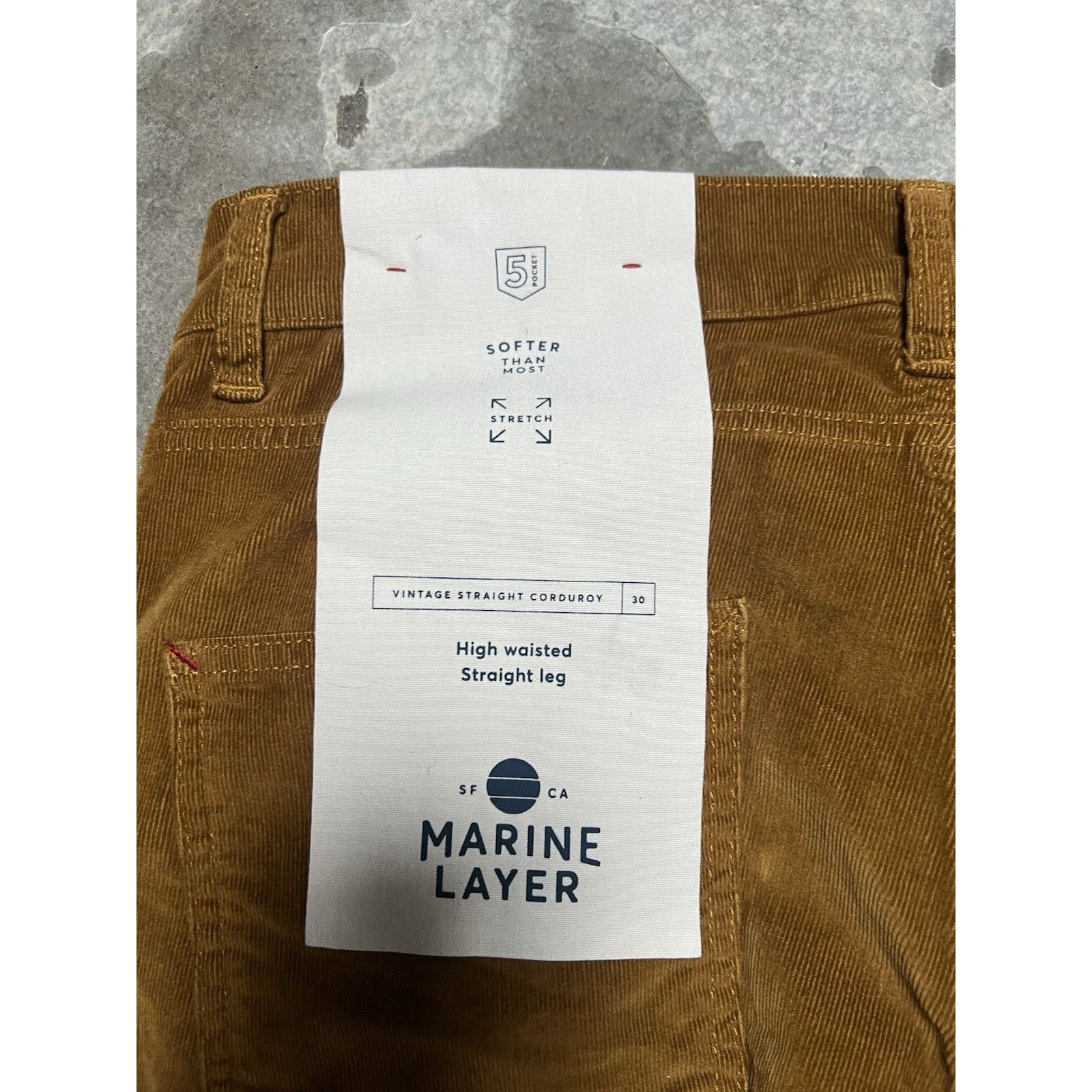 Marine Layer Marine Layer Vintage Straight Corduroy Sz 30 Camel Women’s Size 30" / US 8 / IT 44 - 8 Thumbnail