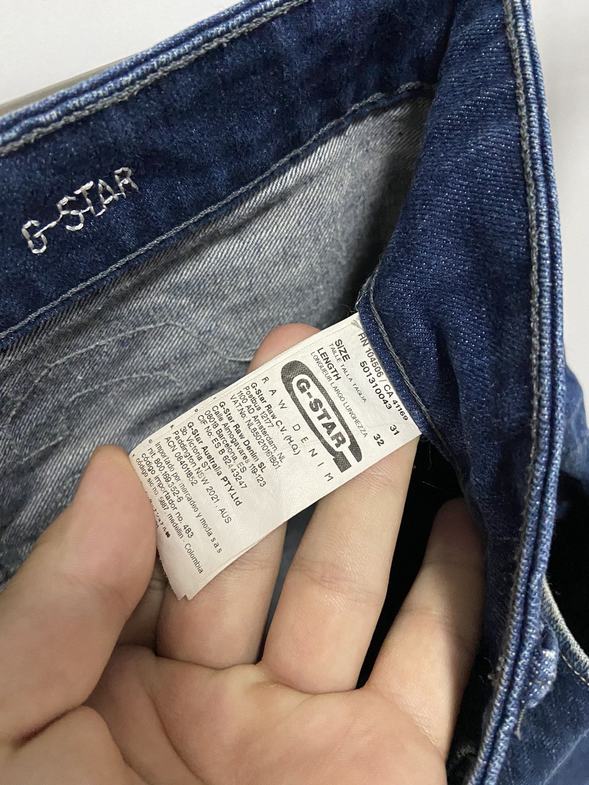 G-Star × Vintage G-Star Raw jeans Denim Pants big logo GS01 Size US 31 - 7 Thumbnail