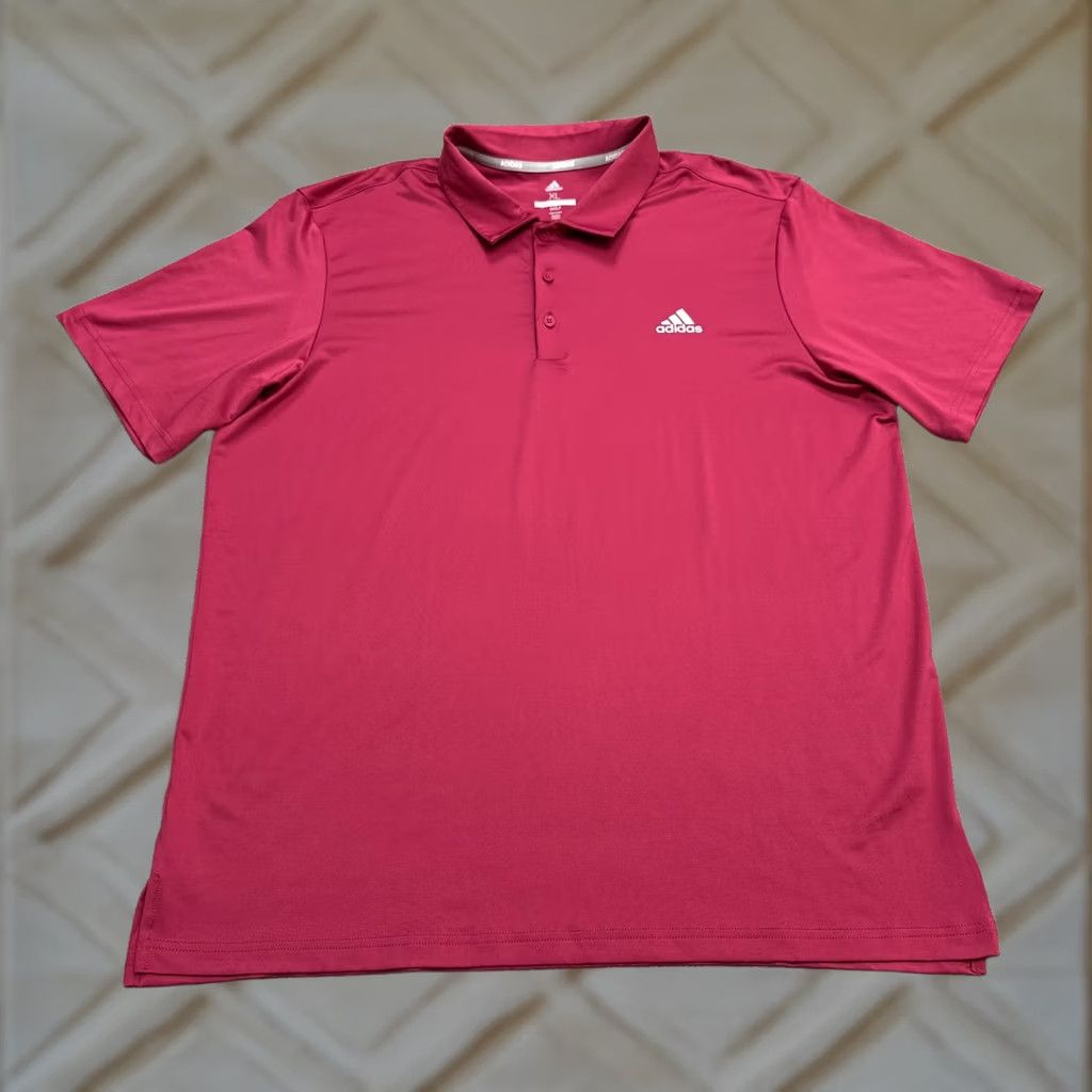 Adidas Adidas Golf Polo Shirt Mens XL Pink Raspberry Short Sleeve Activewear Shirt Size US XL / EU 56 / 4 - 1 Thumbnail