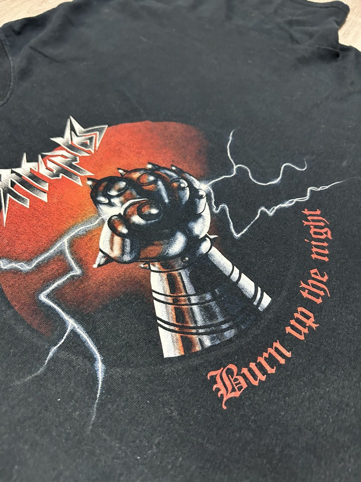 Vintage Kryptos - Burn Up The Night Vintage T-shirt 00’s Size US XXL / EU 58 / 5 - 7 Thumbnail