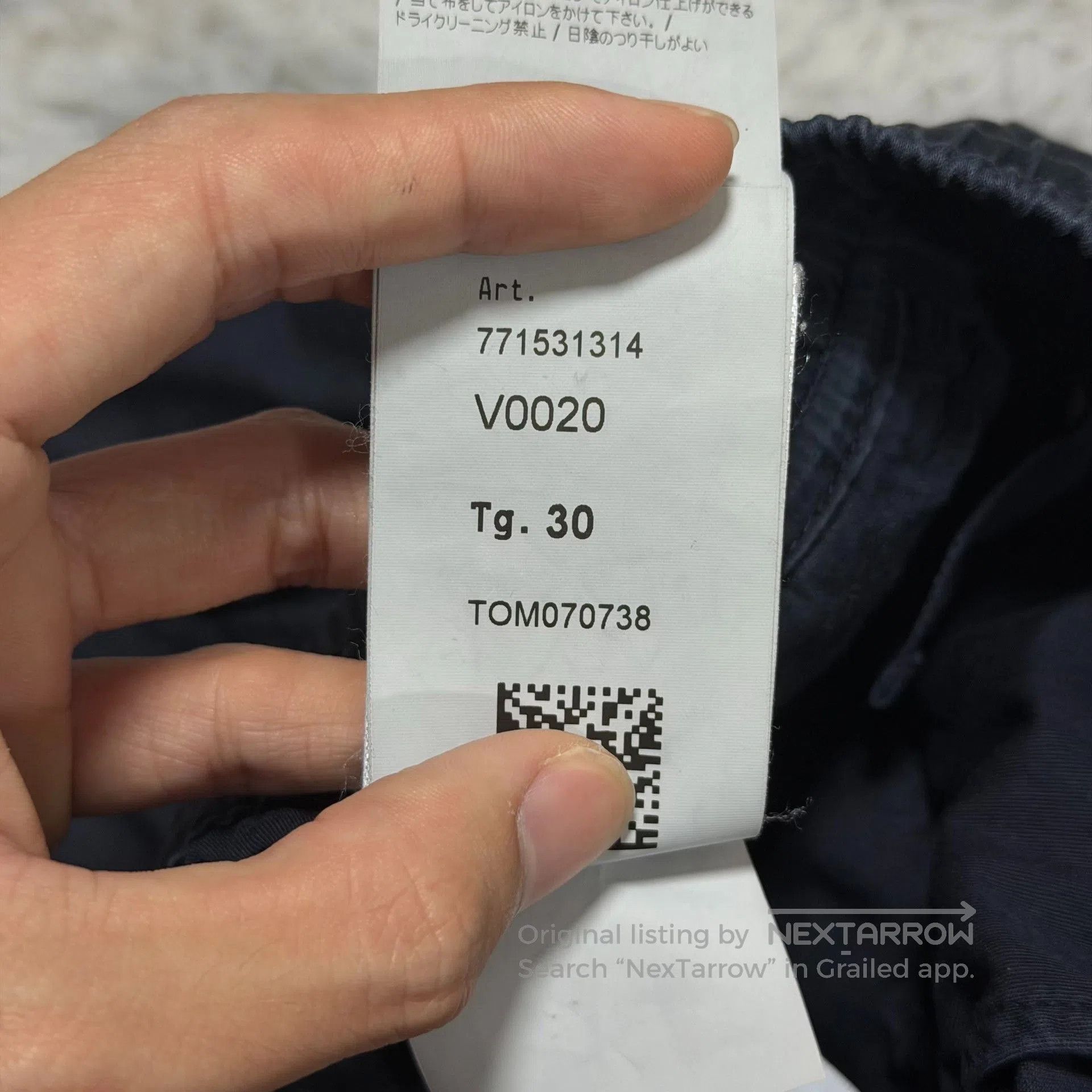Stone Island Stone Island Dark Blue Cargo Pants W30. Size US 30 / EU 46 - 7 Thumbnail