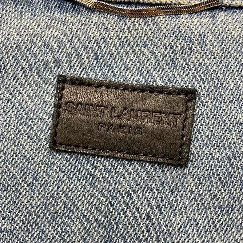 Saint Laurent Paris Saint Laurent Blue Denim Sleeveless Vest. Size US L / EU 52-54 / 3 - 5 Thumbnail