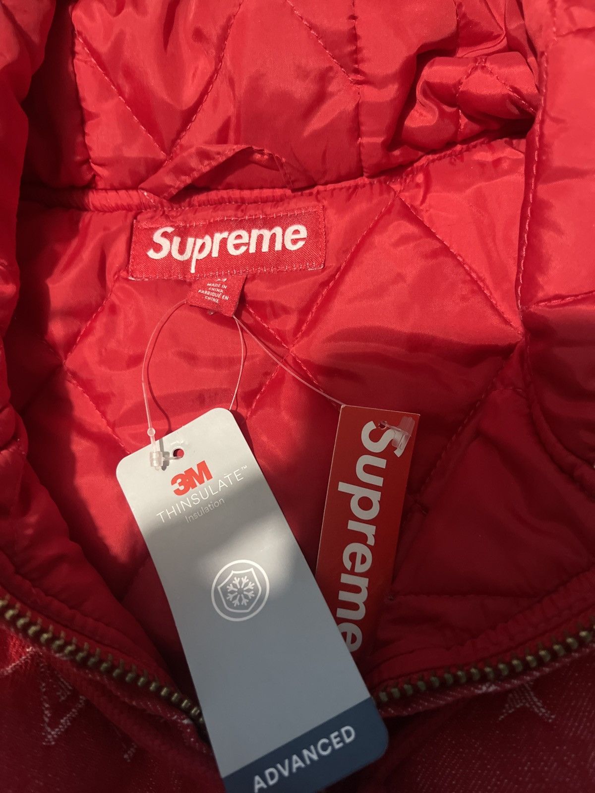Supreme Supreme Bandana Jacquard Denim Hooded Work Jacket ( Medium) Size US M / EU 48-50 / 2 - 6 Thumbnail
