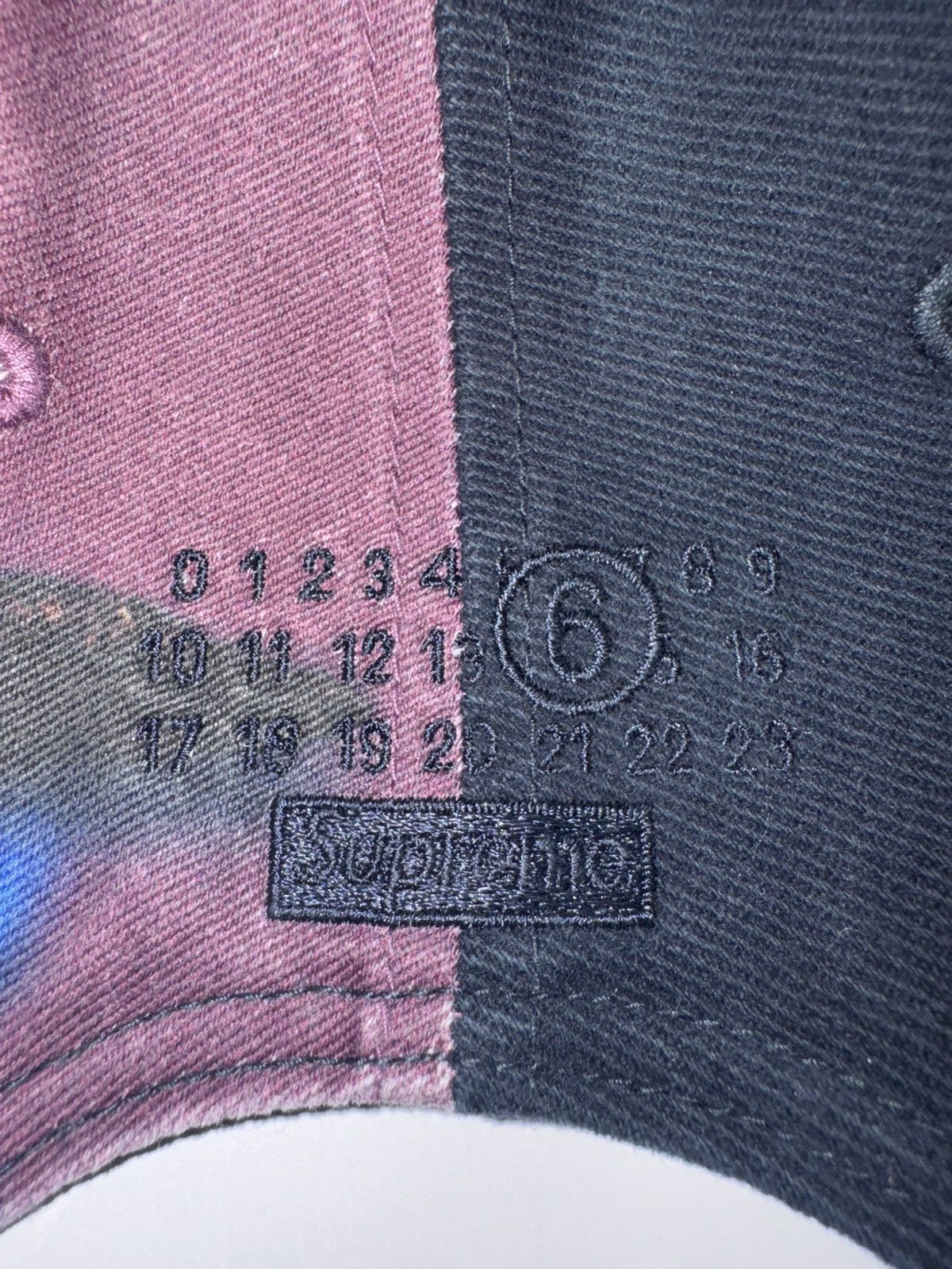 Maison Margiela × Supreme Supreme x MM6 Maison Margiela Split 6-Panel Navy Size ONE SIZE - 5 Thumbnail