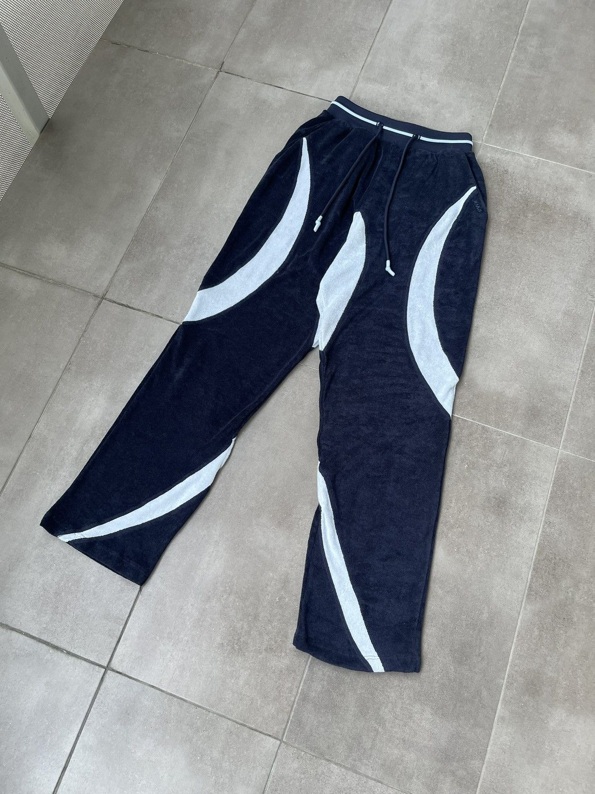 Saul Nash !DS! SS23 Saul Nash Navy Paneled Lounge Pants Size US 28 / EU 44 - 8 Thumbnail