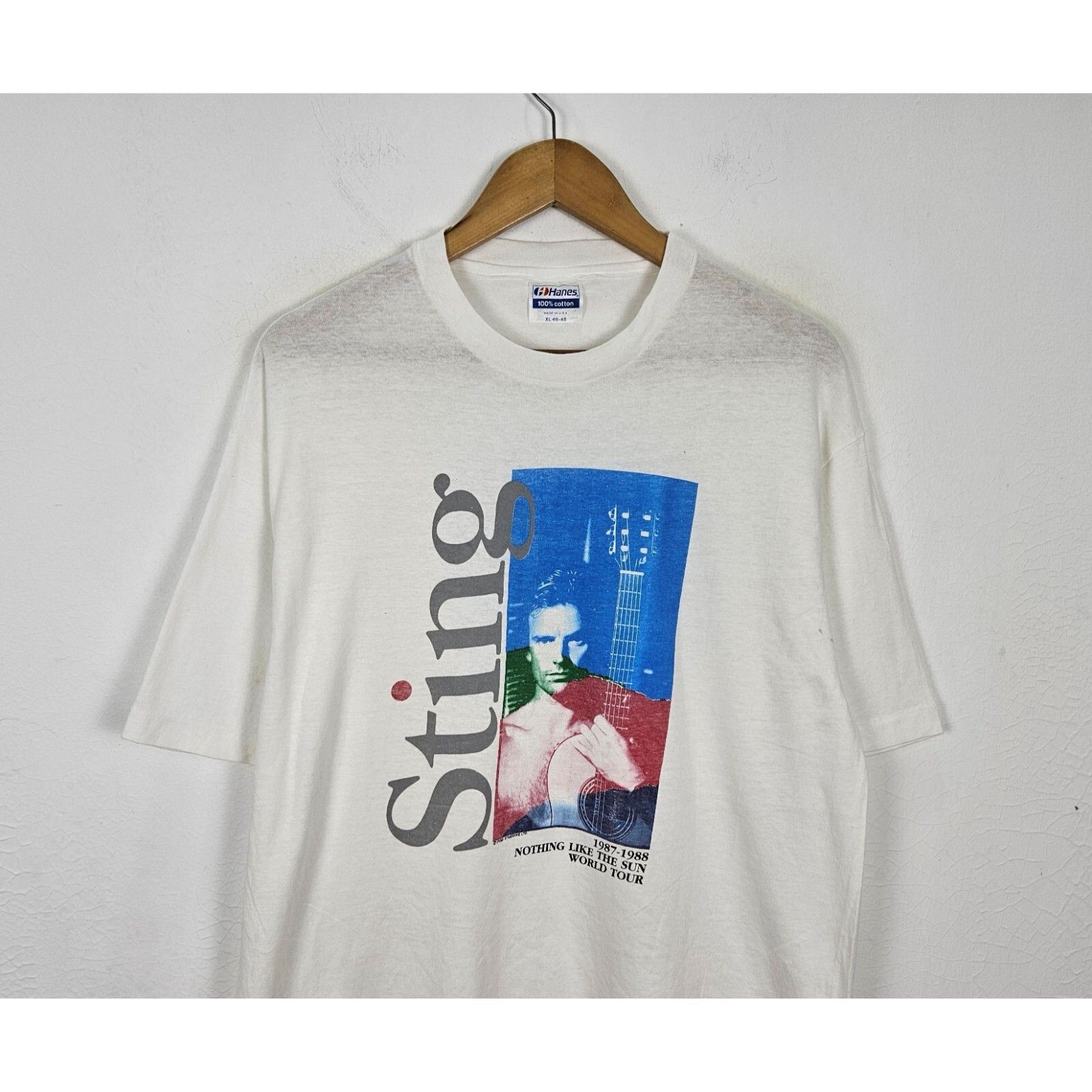 Band Tees Vintage Sting Nothing Like the Sun World Tour 1988 shirt Size US XL / EU 56 / 4 - 2 Thumbnail