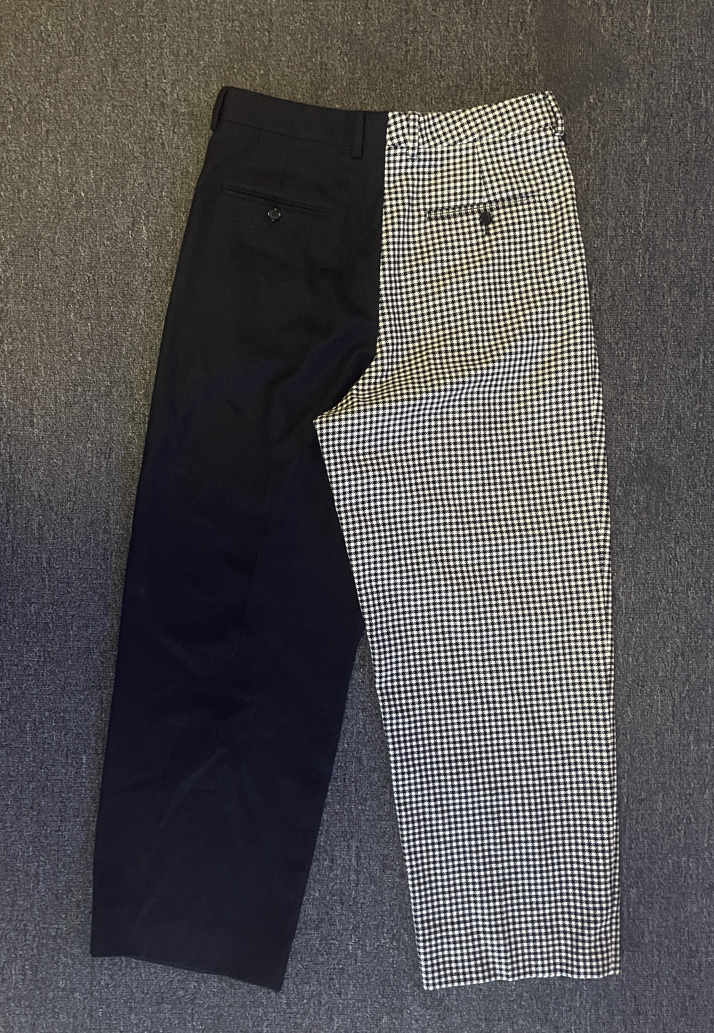Celine Celine Mens 21AW Thick Wool Patchwork Wide Leg Pants size 48 Size US 32 / EU 48 - 4 Thumbnail