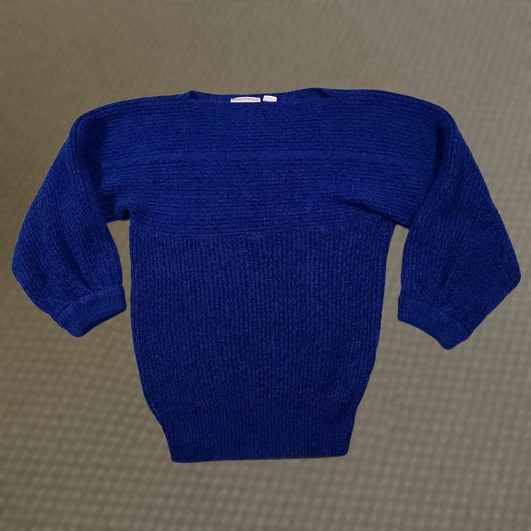 Vintage VINTAGE Zalerno International Sportswear Sweater Women's 18W Blue 3/4 Sleeve Pullover Knit Size XXL / US 16-18 / IT 52-54 - 1 Thumbnail